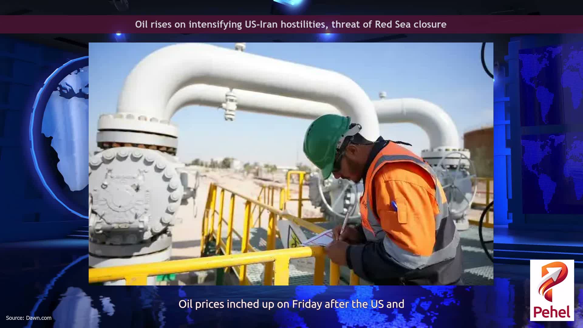 Oil rises on intensifying US-Iran hostilities, threat of Red Sea closure