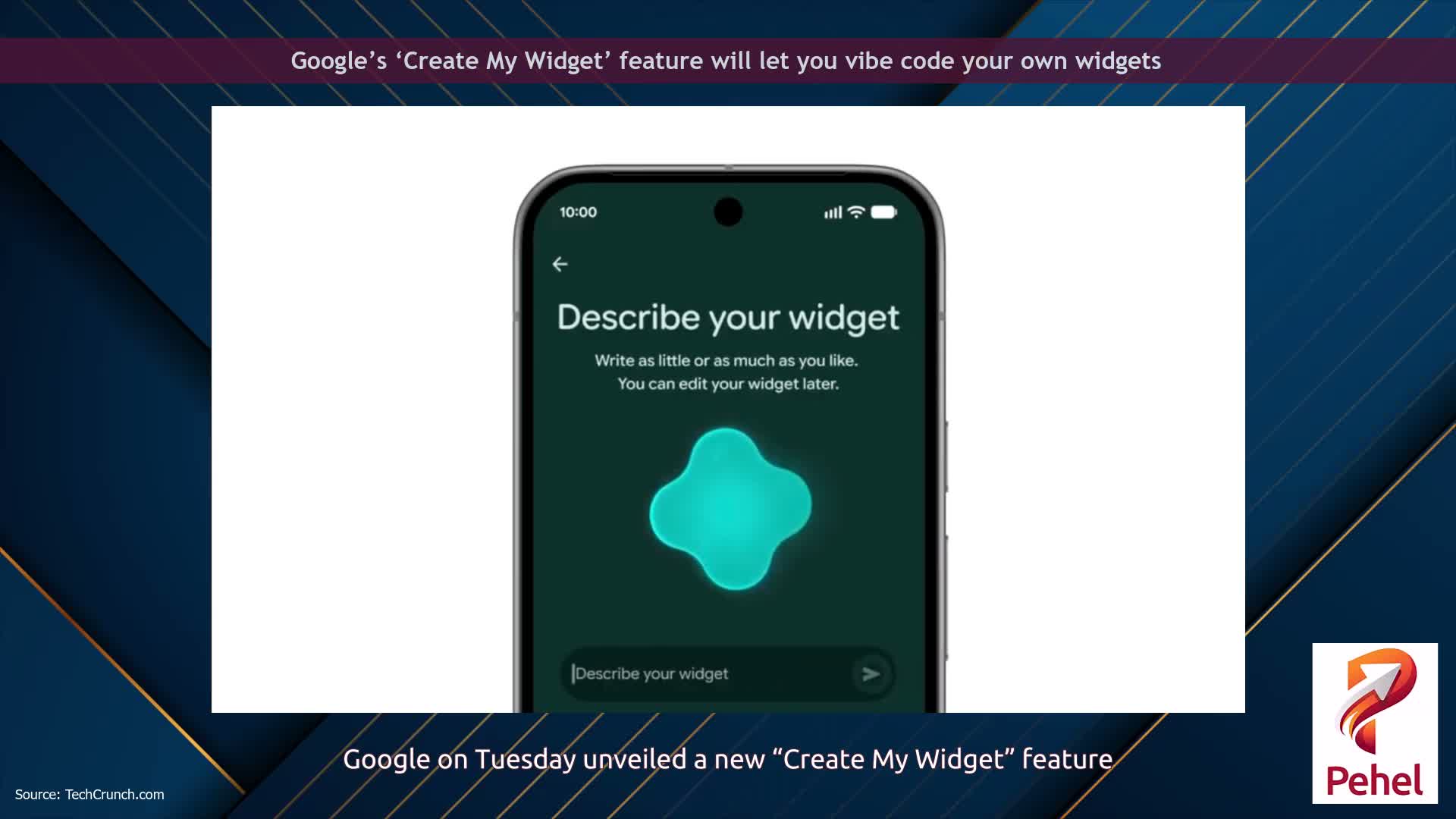 Google’s ‘Create My Widget’ feature will let you vibe code your own widgets