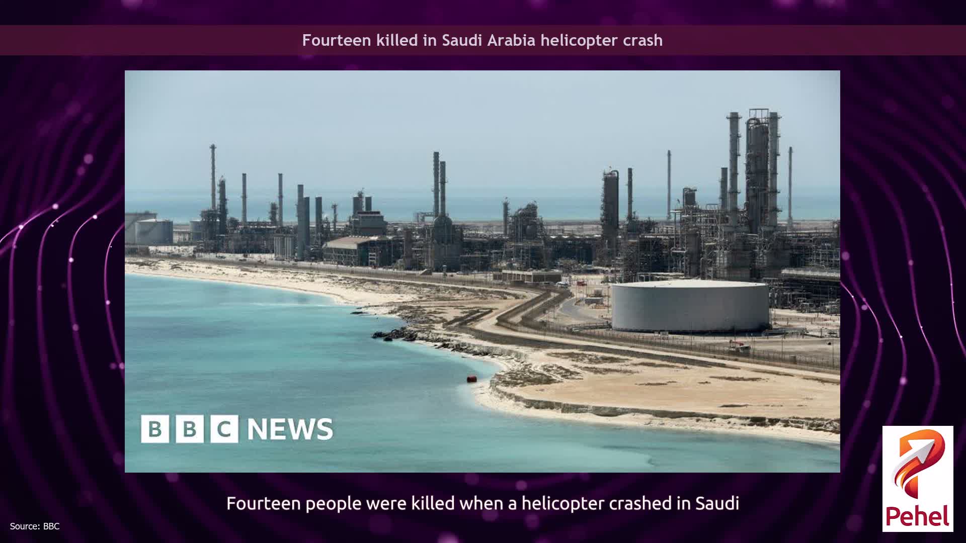 Fourteen killed in Saudi Arabia helicopter crash