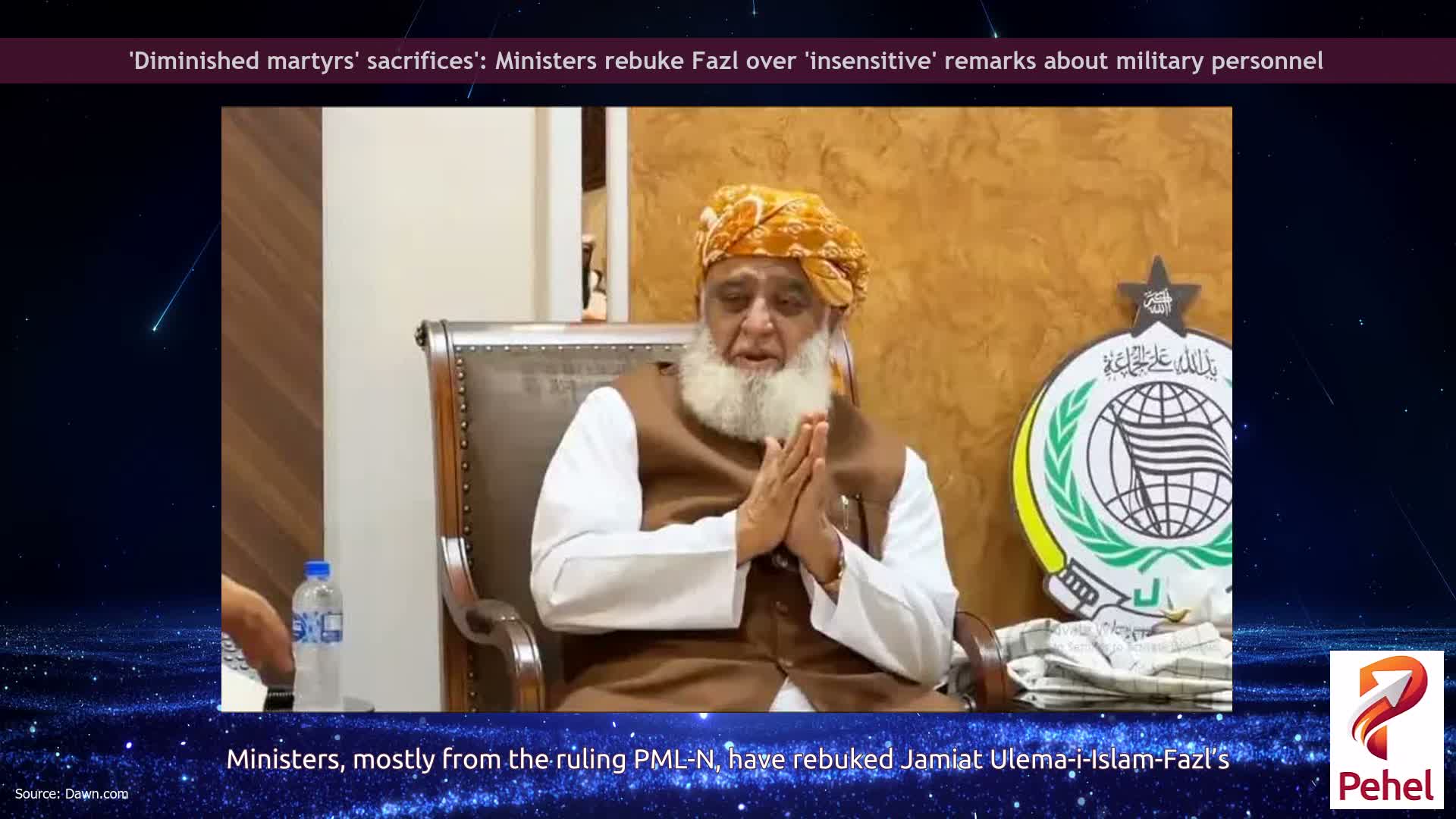 'Diminished martyrs' sacrifices': Ministers rebuke Fazl over 'insensitive' remarks about military personnel