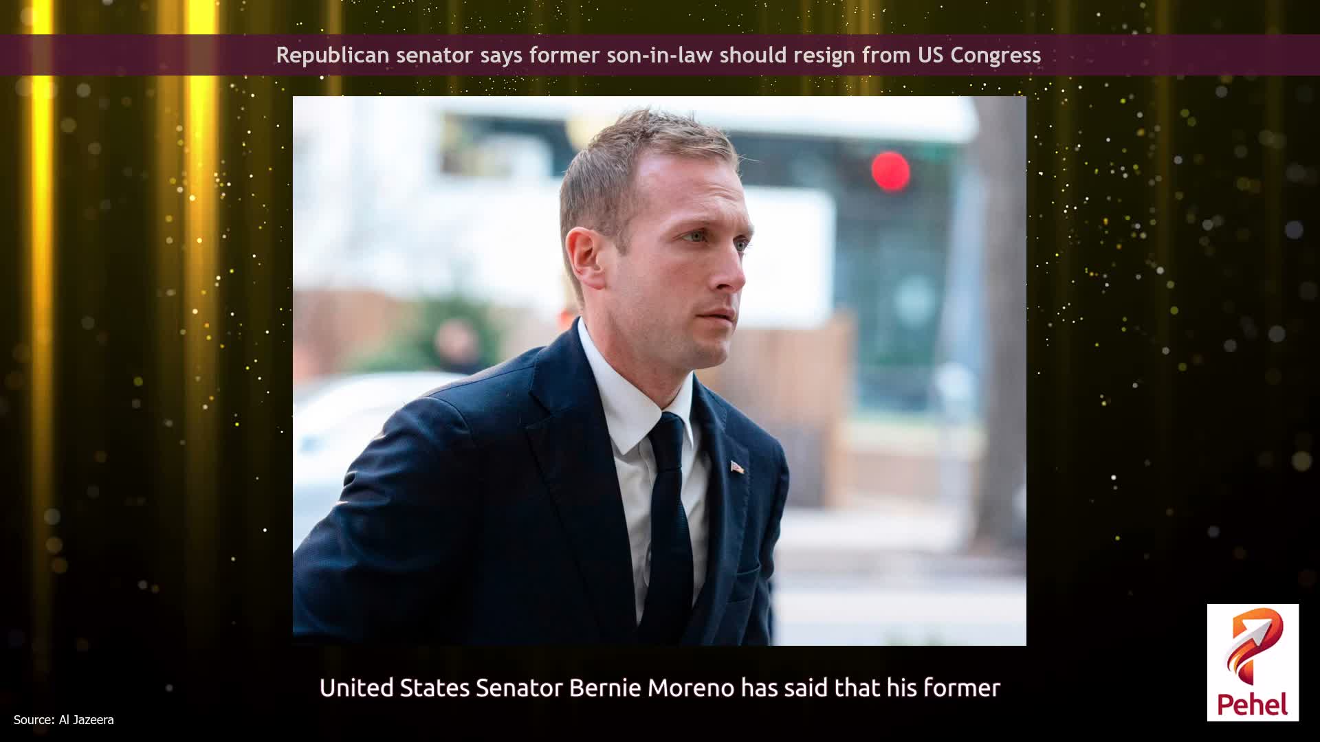 Republican senator says former son-in-law should resign from US Congress