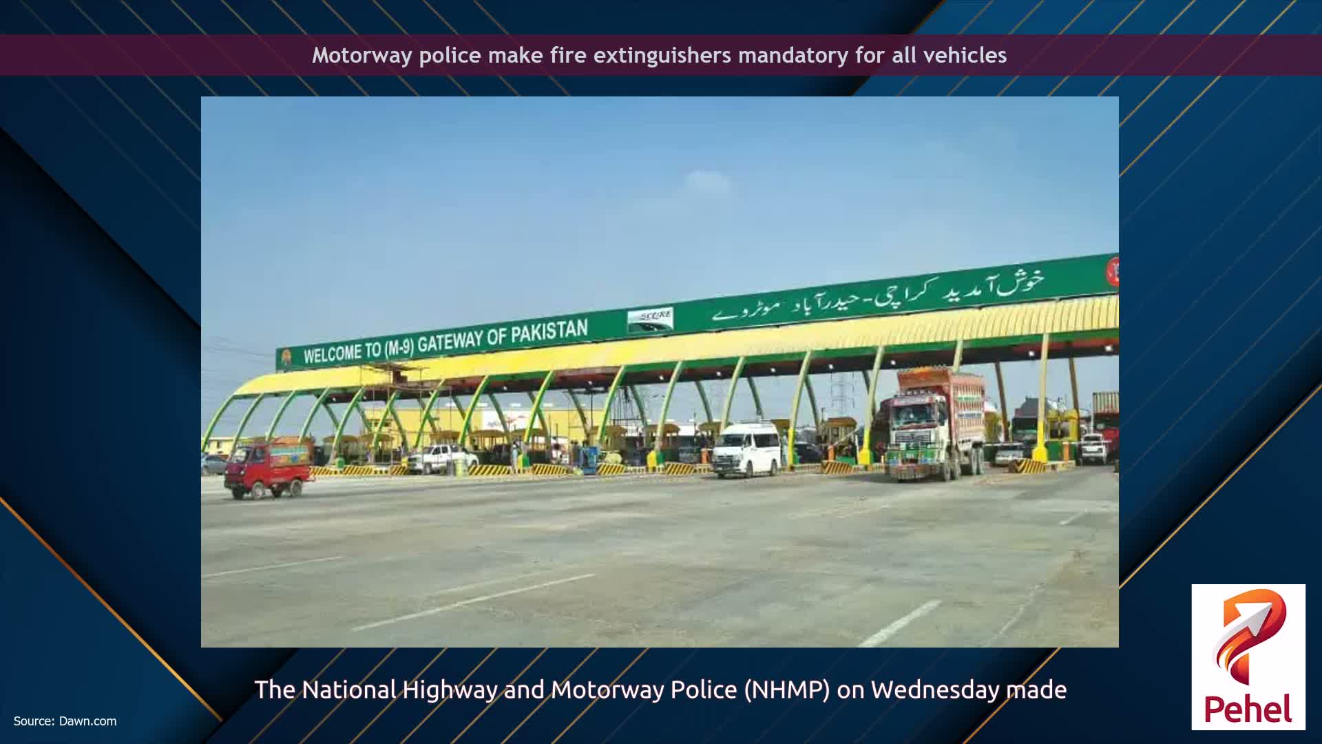 Motorway police make fire extinguishers mandatory for all vehicles