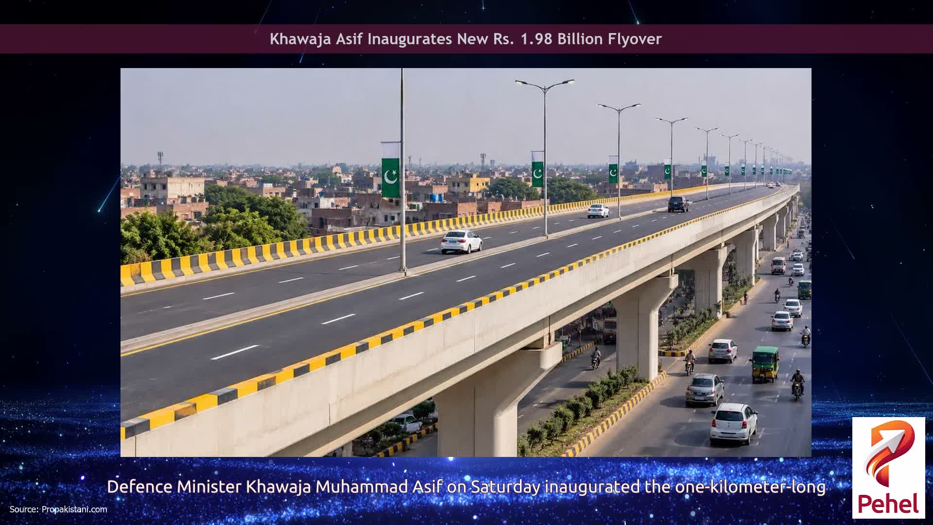 Khawaja Asif Inaugurates New Rs. 1.98 Billion Flyover