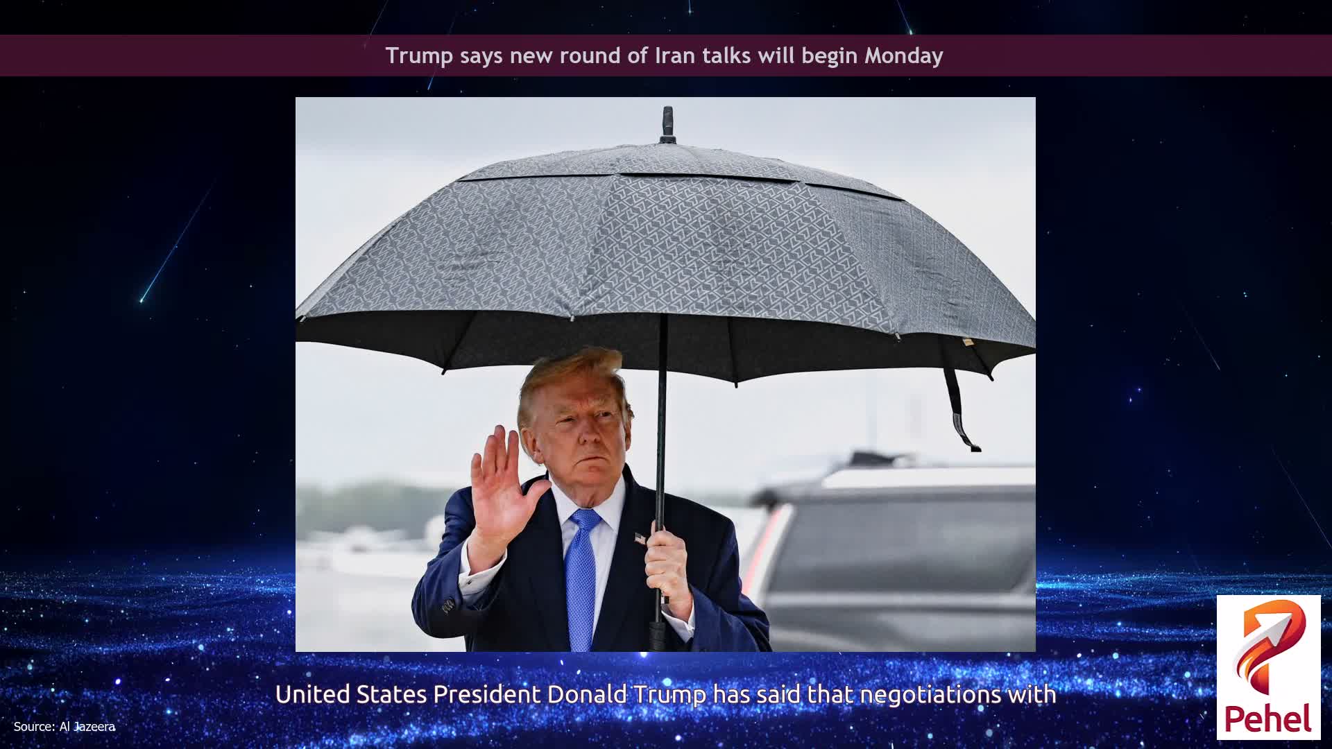 Trump says new round of Iran talks will begin Monday