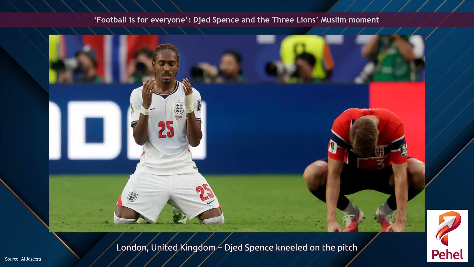 ‘Football is for everyone’: Djed Spence and the Three Lions’ Muslim moment