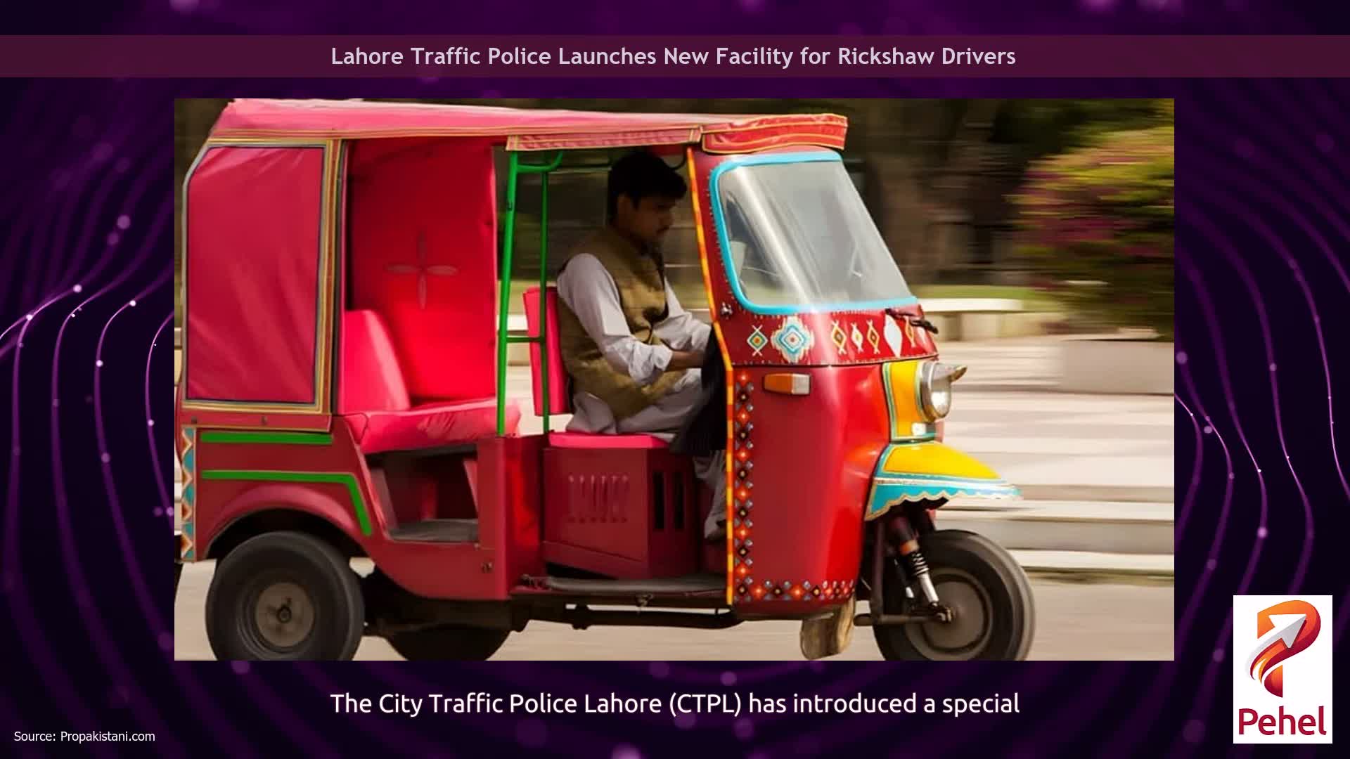 Lahore Traffic Police Launches New Facility for Rickshaw Drivers