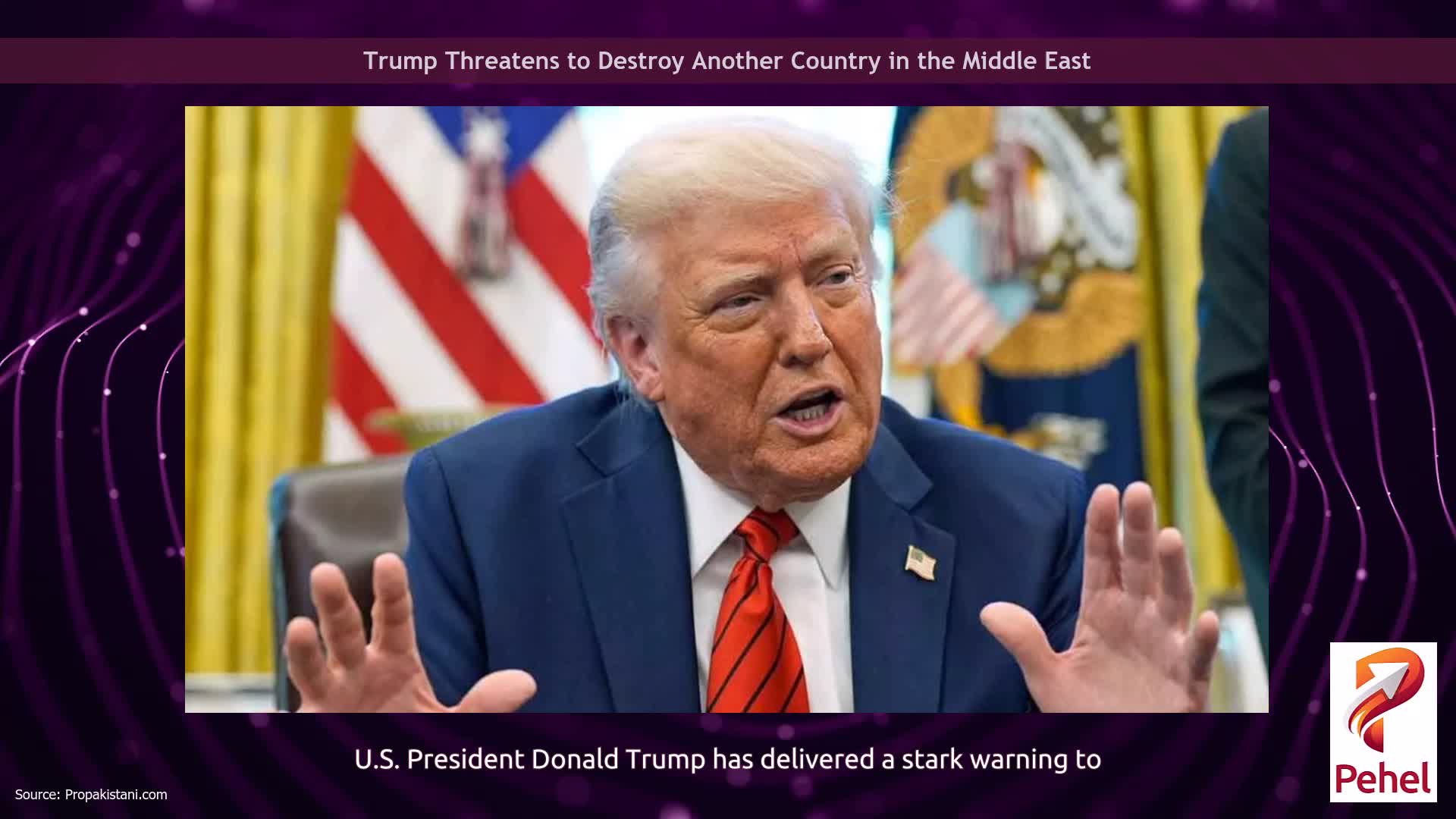 Trump Threatens to Destroy Another Country in the Middle East