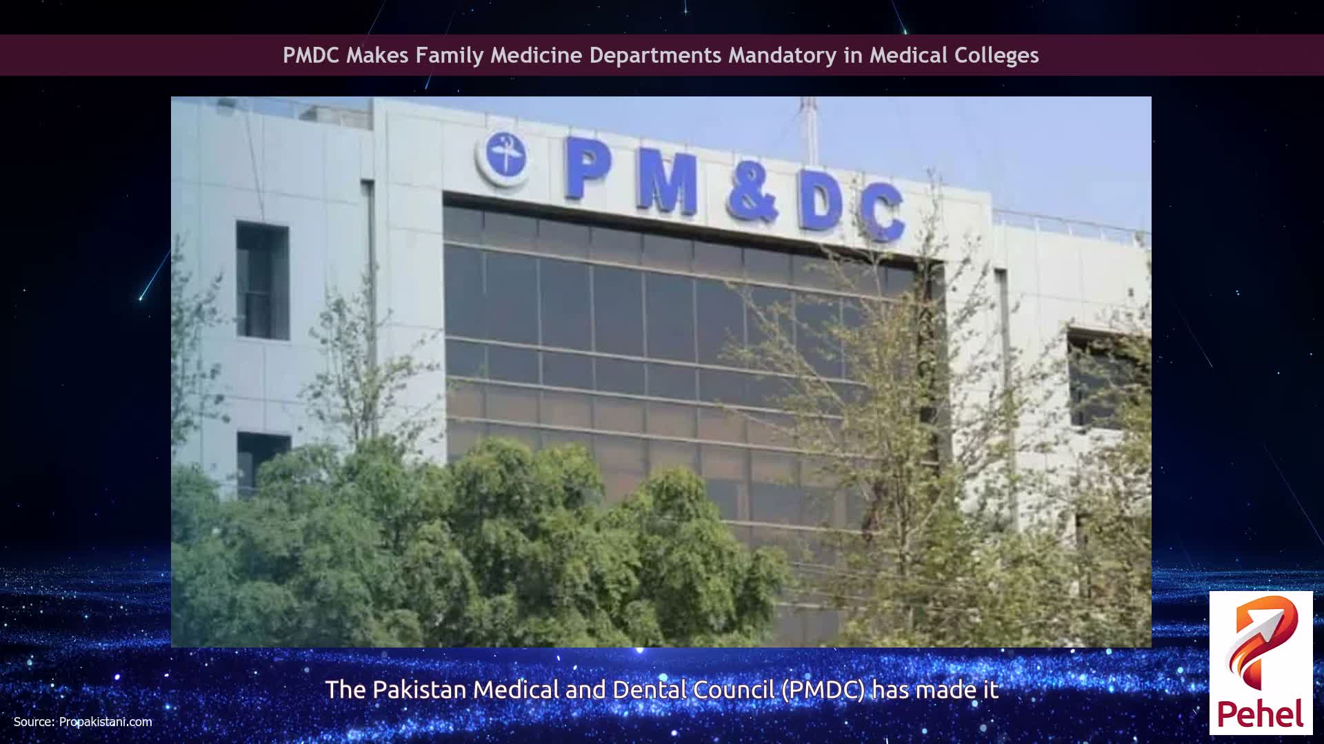 PMDC Makes Family Medicine Departments Mandatory in Medical Colleges
