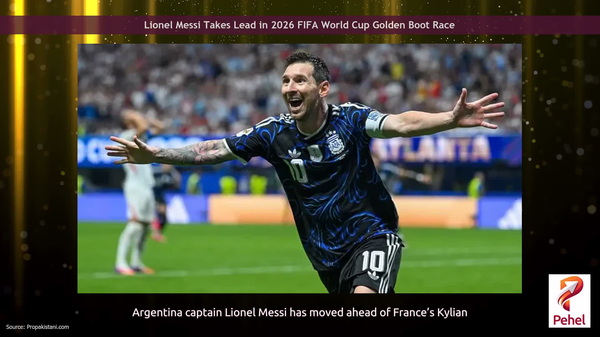 Lionel Messi Takes Lead in 2026 FIFA World Cup Golden Boot Race