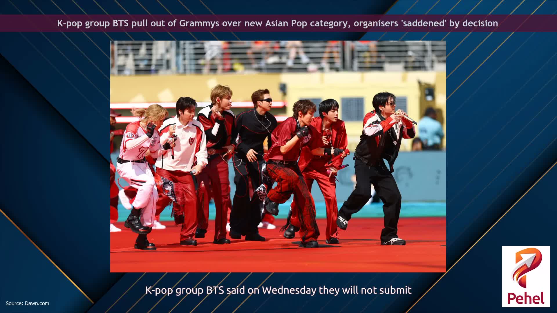 K-pop group BTS pull out of Grammys over new Asian Pop category, organisers 'saddened' by decision