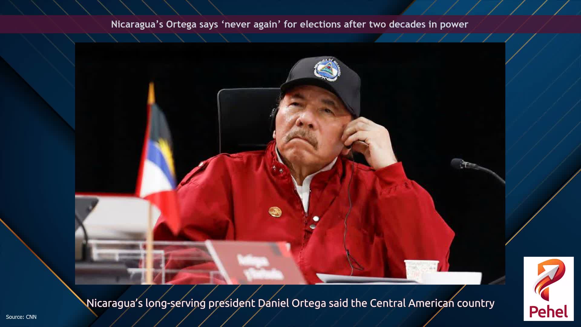 Nicaragua’s Ortega says ‘never again’ for elections after two decades in power