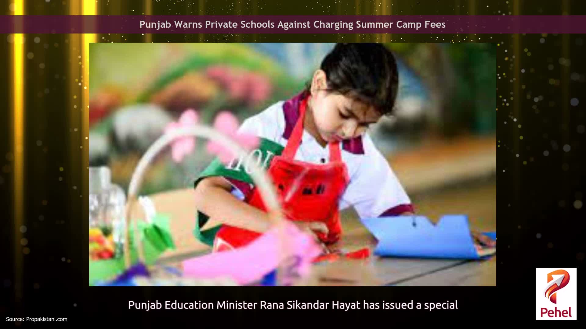 Punjab Warns Private Schools Against Charging Summer Camp Fees