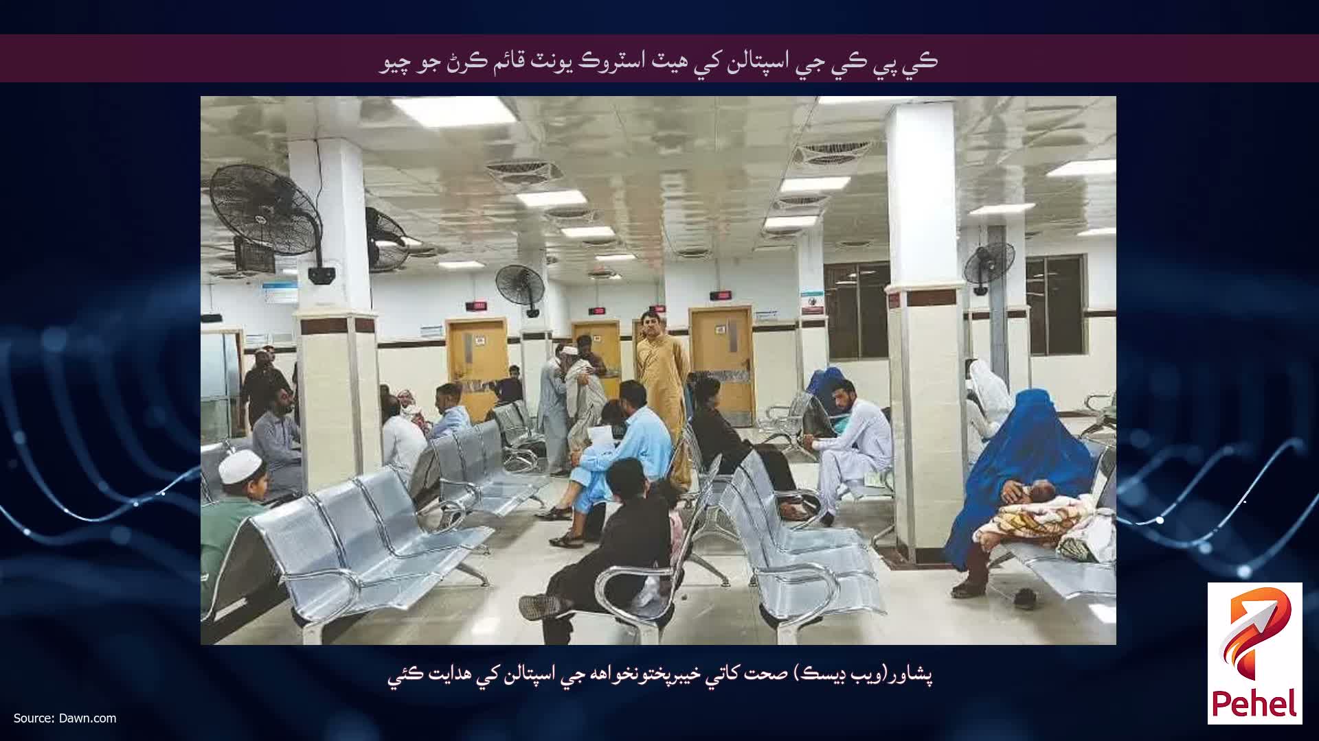 ڪي پي ڪي جي اسپتالن کي هيٽ اسٽروڪ يونٽ قائم ڪرڻ جو چيو