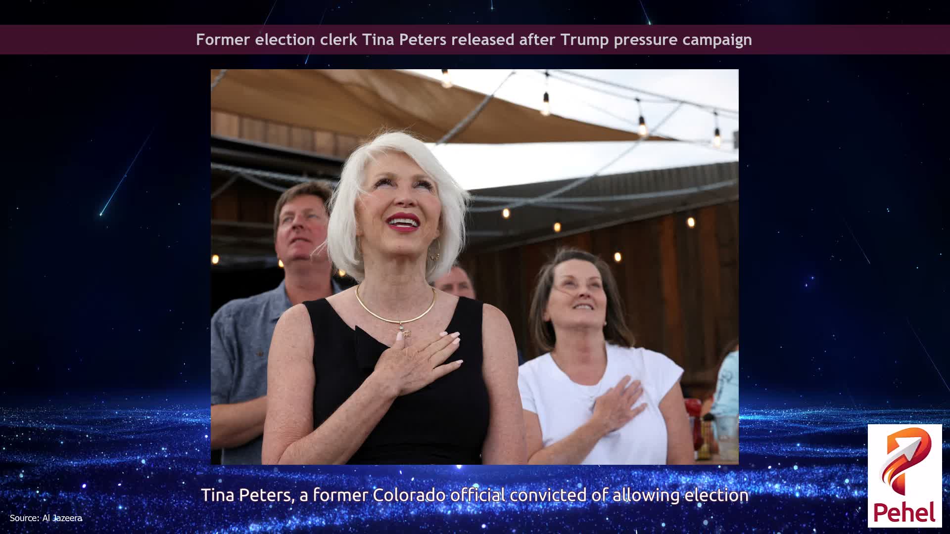 Former election clerk Tina Peters released after Trump pressure campaign