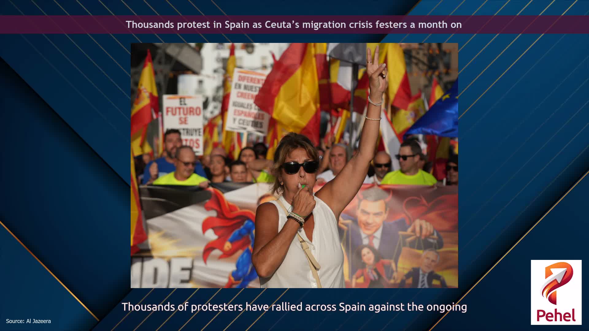 Thousands protest in Spain as Ceuta’s migration crisis festers a month on