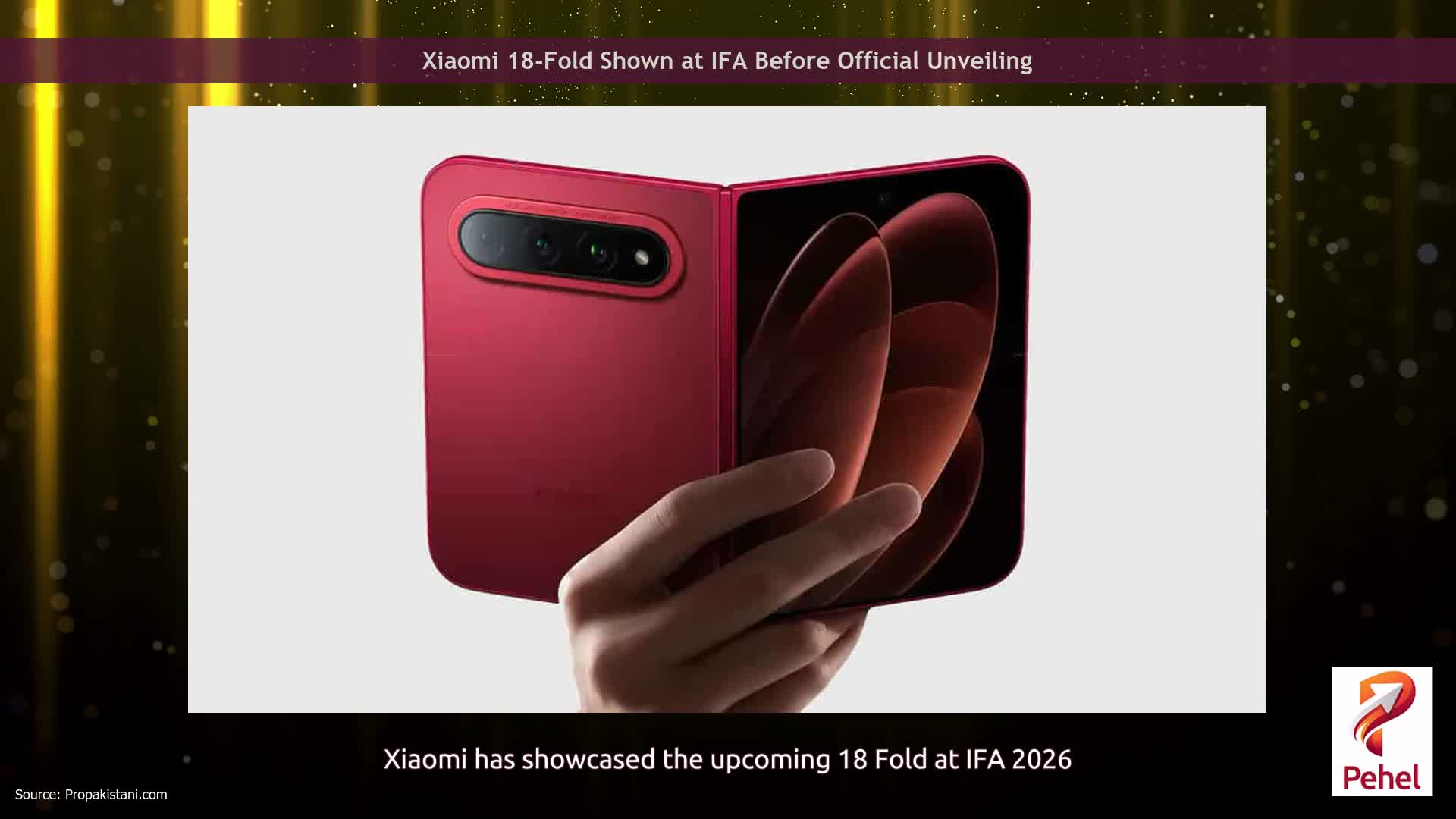 Xiaomi 18-Fold Shown at IFA Before Official Unveiling