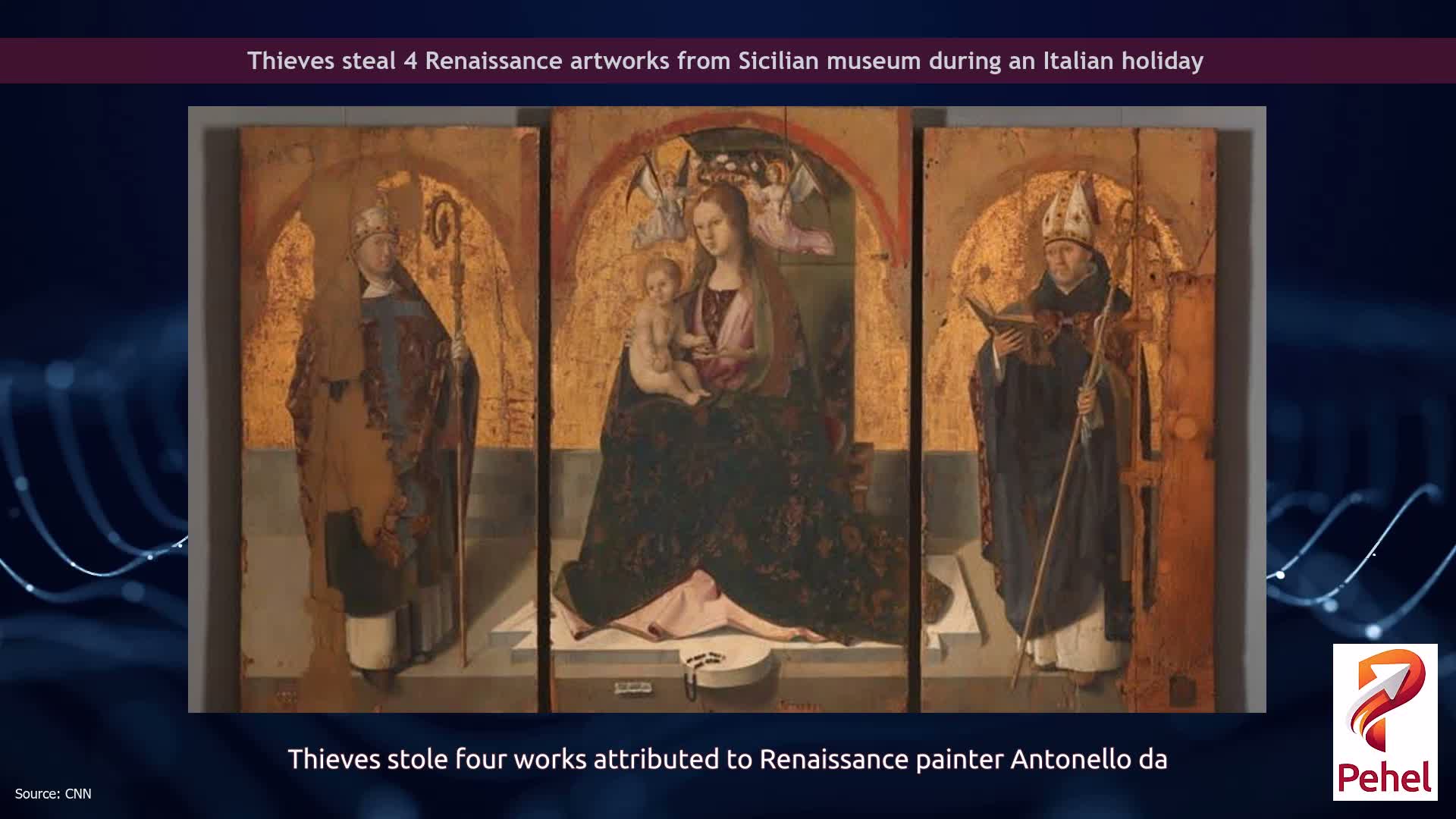 Thieves steal 4 Renaissance artworks from Sicilian museum during an Italian holiday