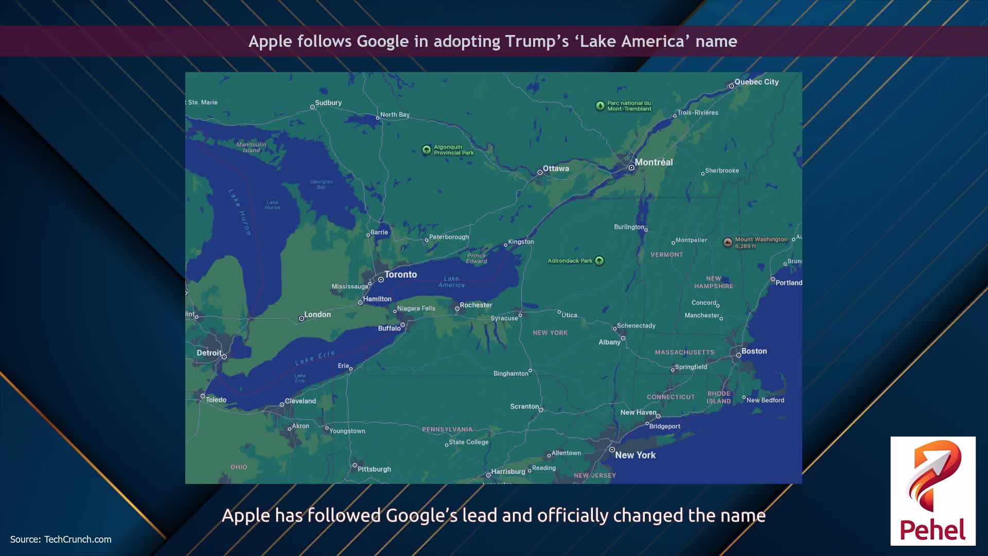 Apple follows Google in adopting Trump’s ‘Lake America’ name