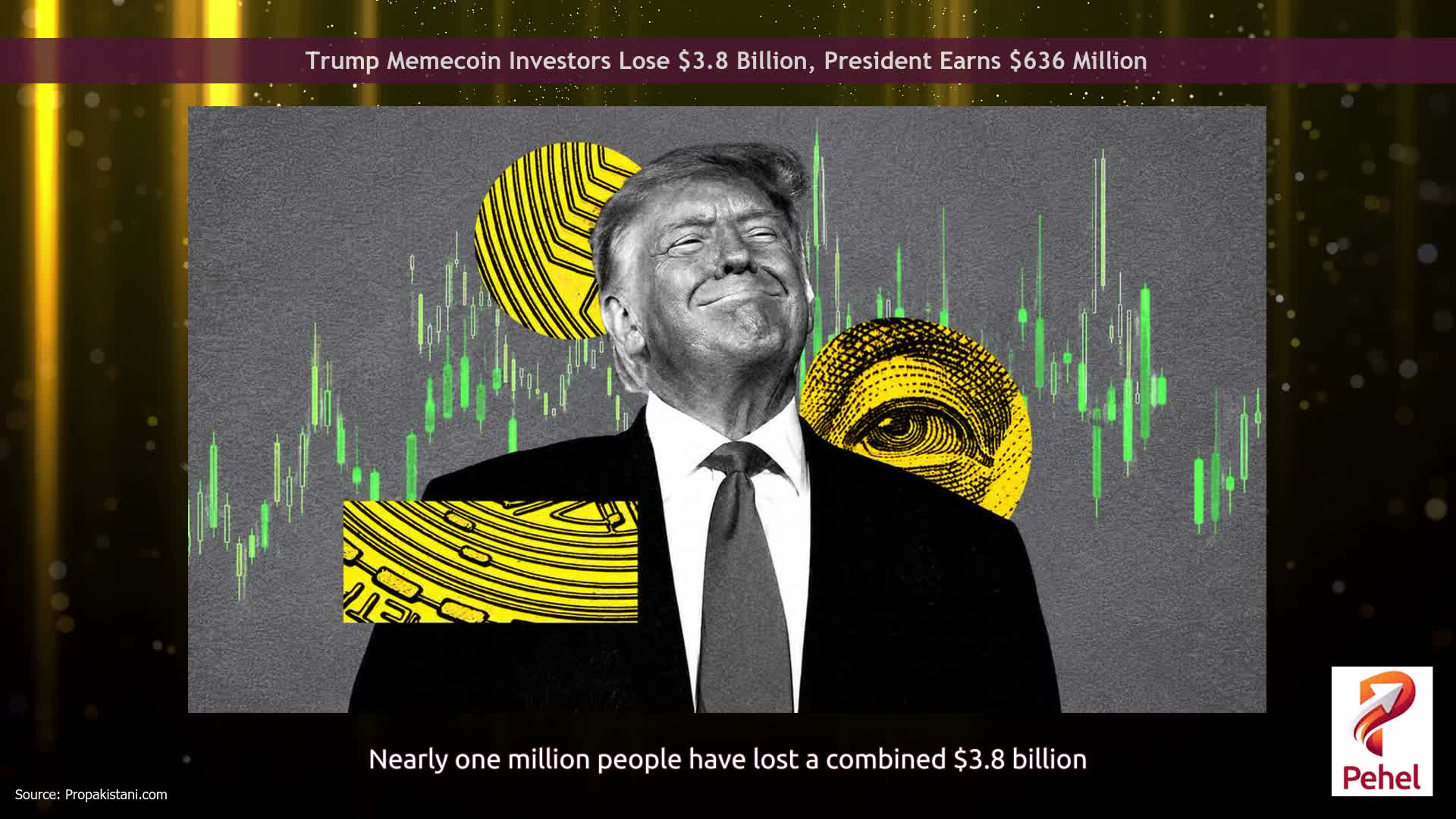 Trump Memecoin Investors Lose $3.8 Billion, President Earns $636 Million
