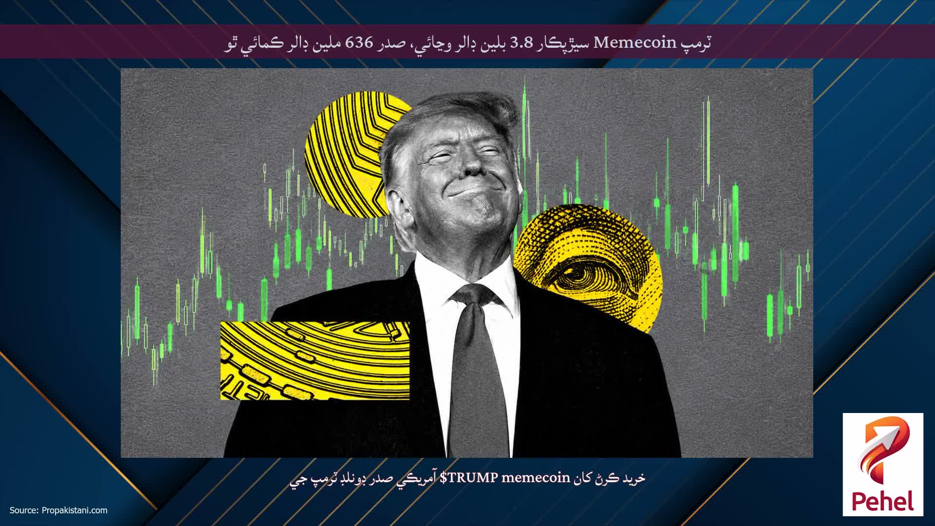 ٽرمپ Memecoin سيڙپڪار 3.8 بلين ڊالر وڃائي، صدر 636 ملين ڊالر ڪمائي ٿو