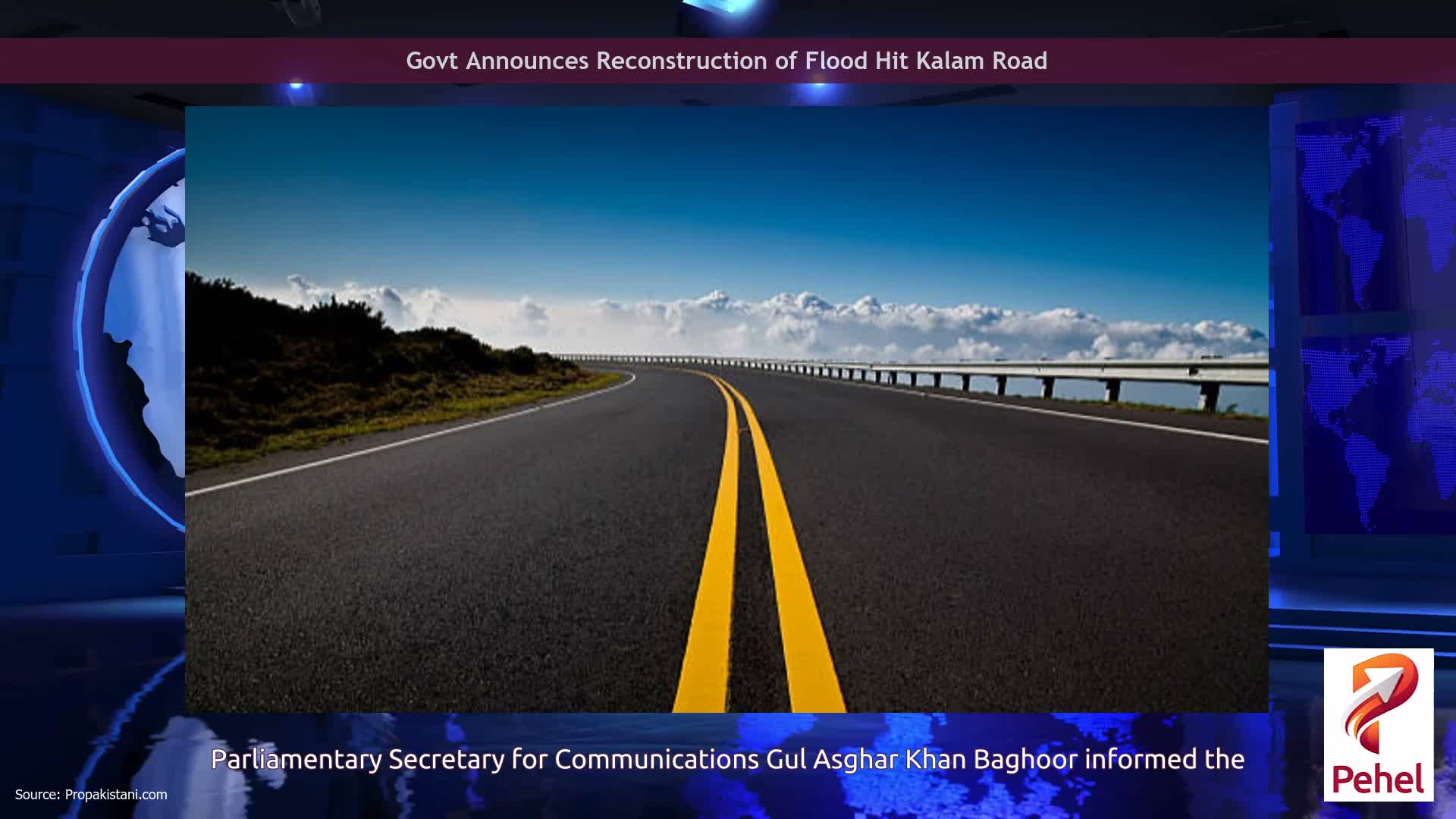 Govt Announces Reconstruction of Flood Hit Kalam Road