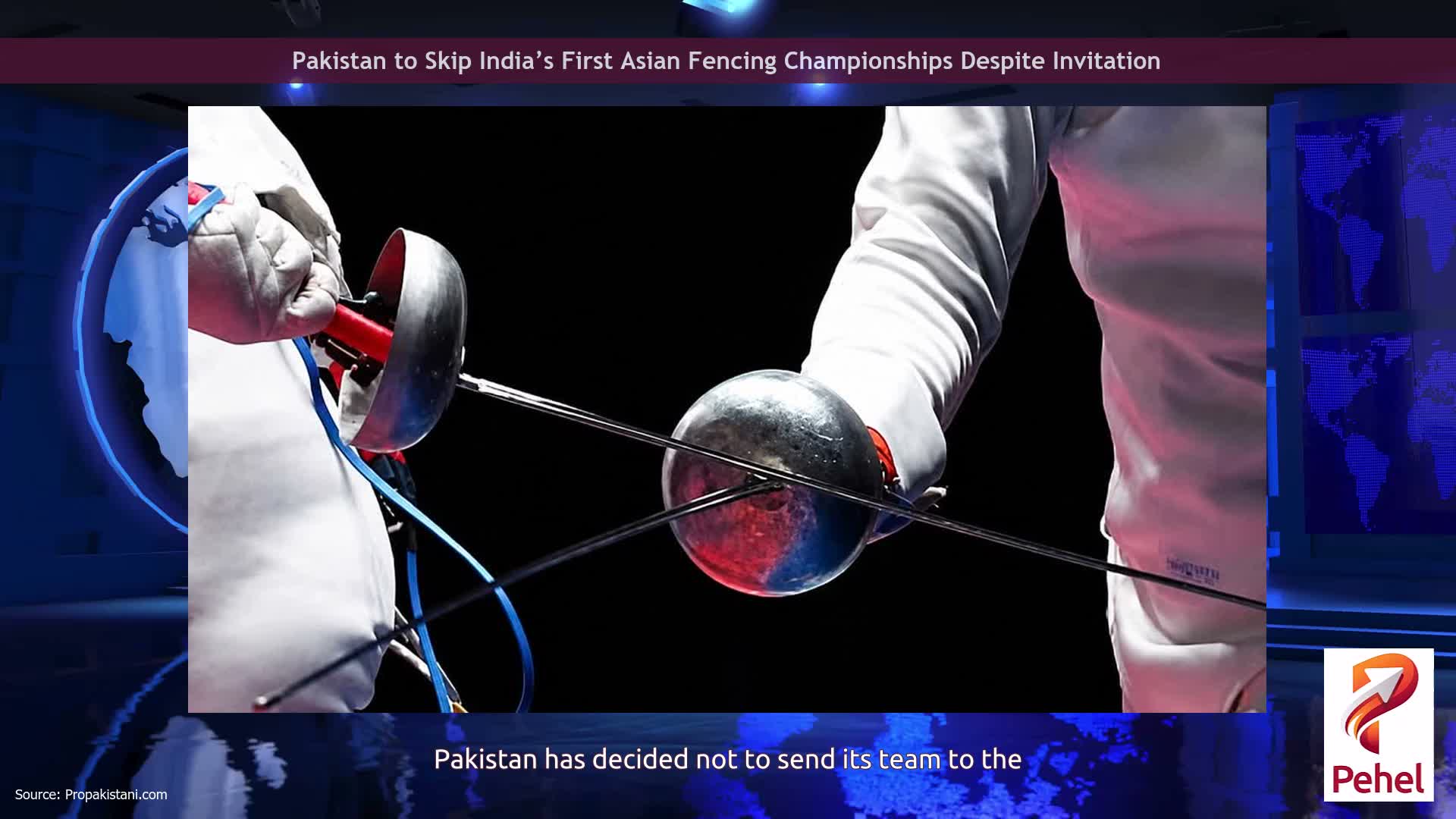 Pakistan to Skip India’s First Asian Fencing Championships Despite Invitation