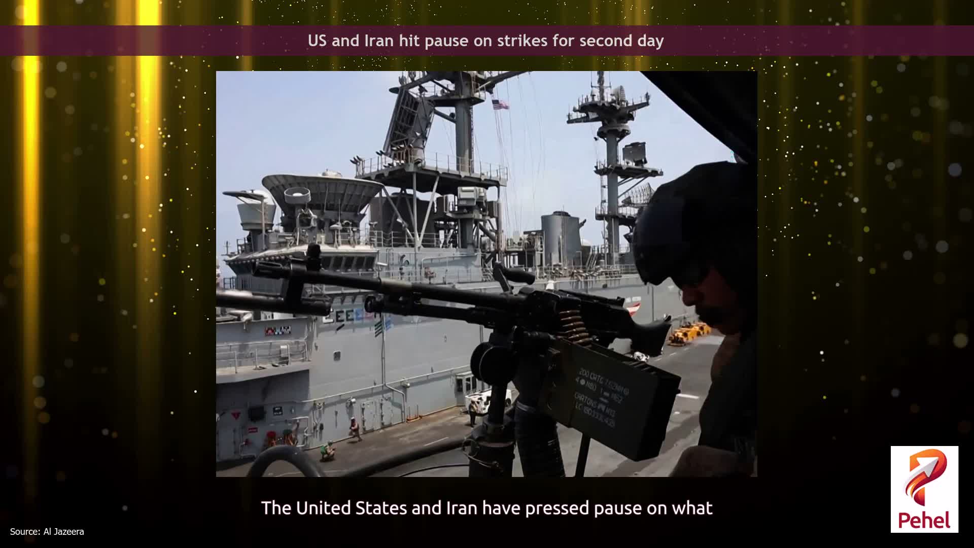 US and Iran hit pause on strikes for second day