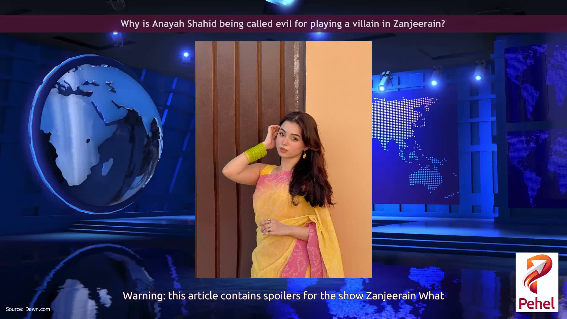 Why is Anayah Shahid being called evil for playing a villain in Zanjeerain?