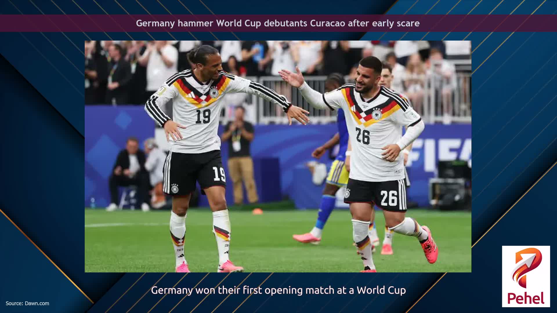 Germany hammer World Cup debutants Curacao after early scare