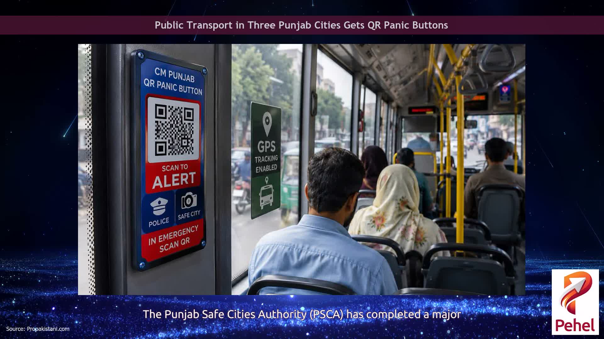 Public Transport in Three Punjab Cities Gets QR Panic Buttons