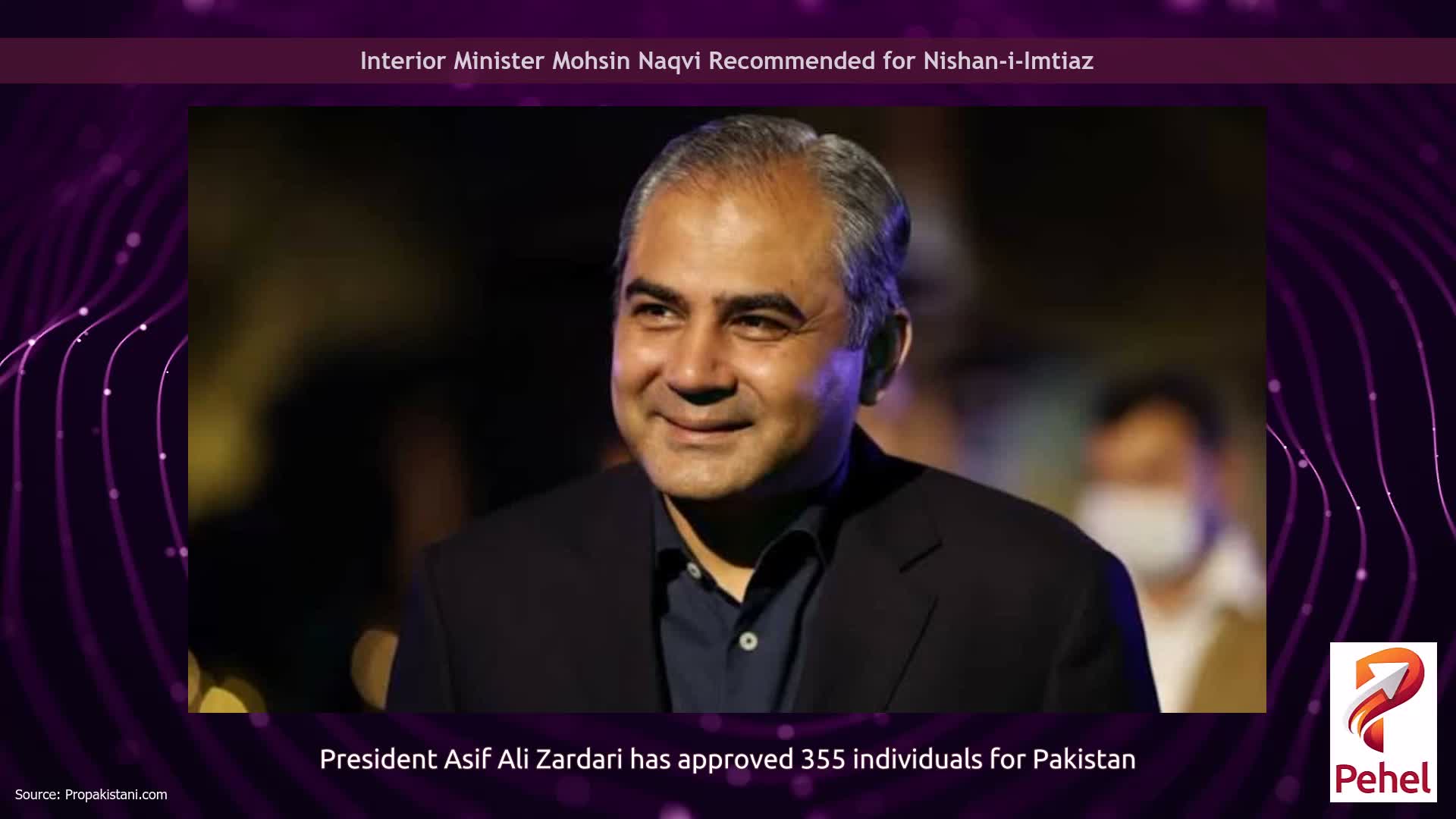 Interior Minister Mohsin Naqvi Recommended for Nishan-i-Imtiaz