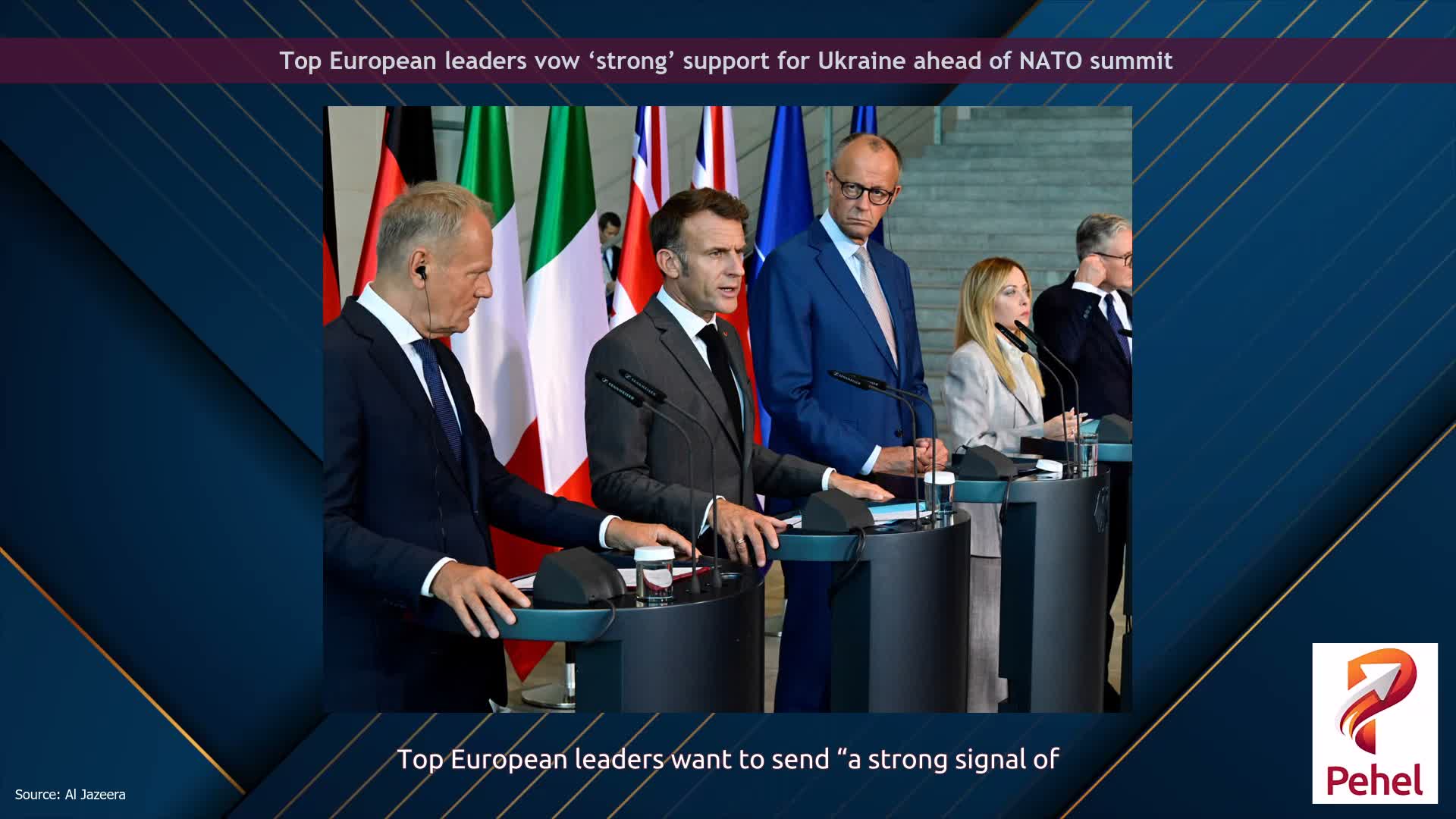 Top European leaders vow ‘strong’ support for Ukraine ahead of NATO summit