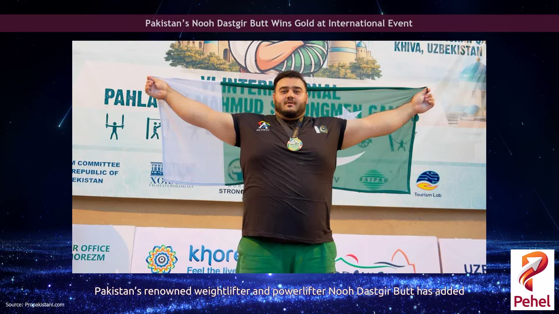 Pakistan’s Nooh Dastgir Butt Wins Gold at International Event
