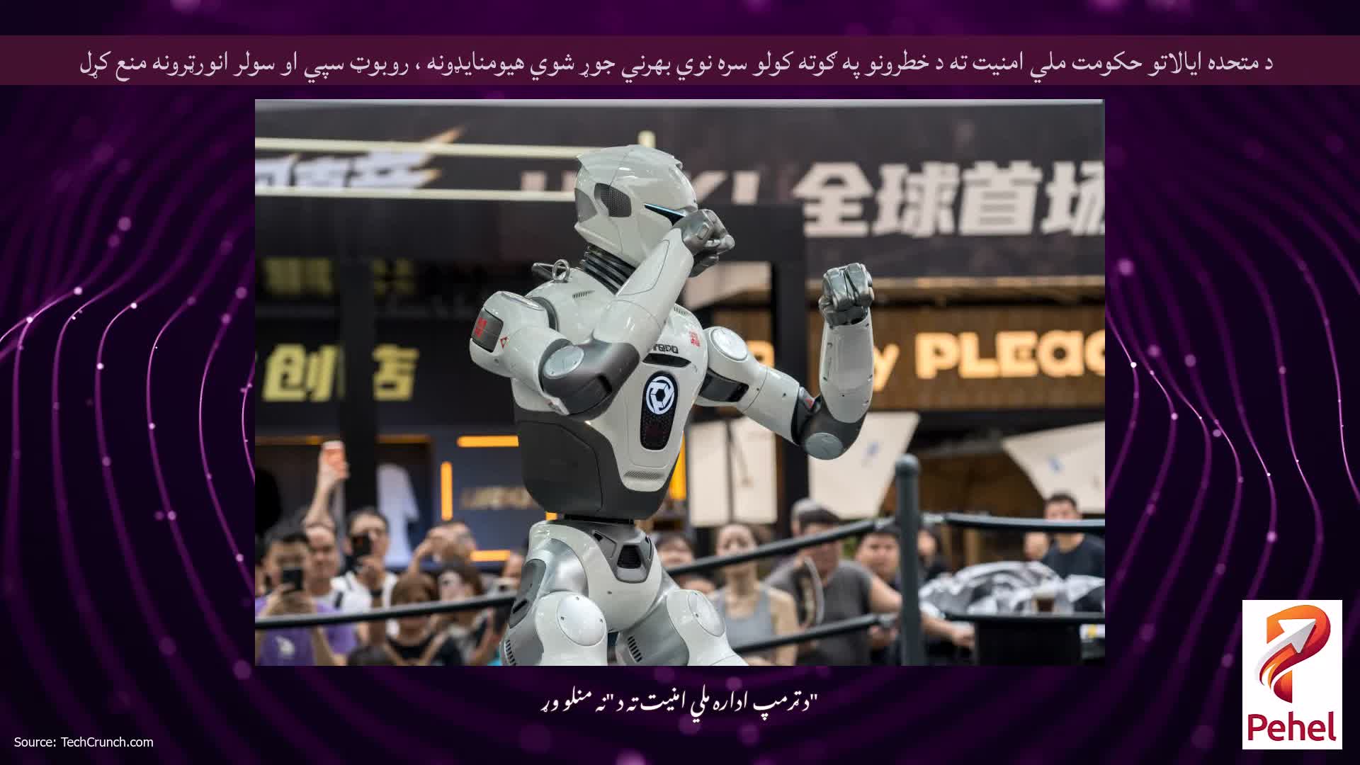 د متحده ایالاتو حکومت ملي امنیت ته د خطرونو په ګوته کولو سره نوي بهرني جوړ شوي هیومنایډونه ، روبوټ سپي او سولر انورټرونه منع کړل