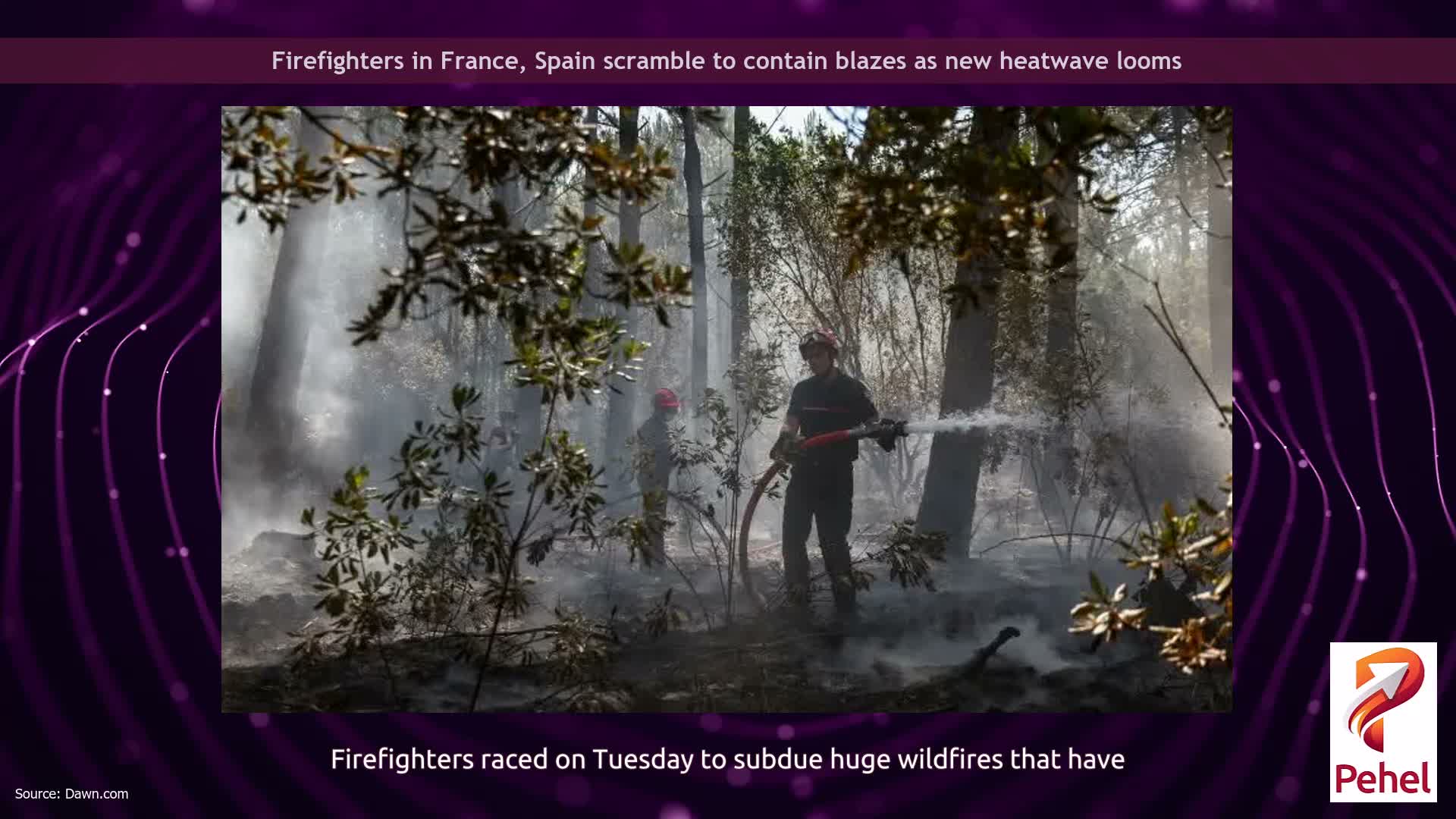 Firefighters in France, Spain scramble to contain blazes as new heatwave looms