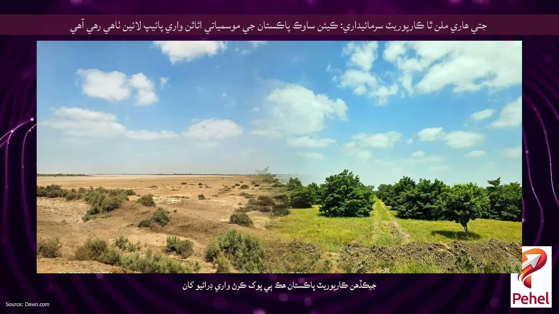 جتي هاري ملن ٿا ڪارپوريٽ سرمائيداري: ڪيئن ساوڪ پاڪستان جي موسمياتي اثاثن واري پائيپ لائين ٺاهي رهي آهي