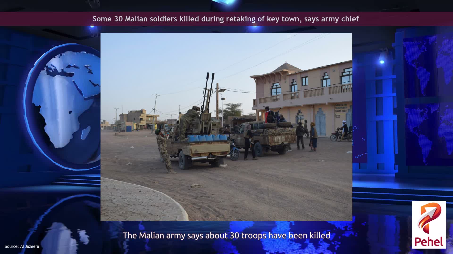 Some 30 Malian soldiers killed during retaking of key town, says army chief