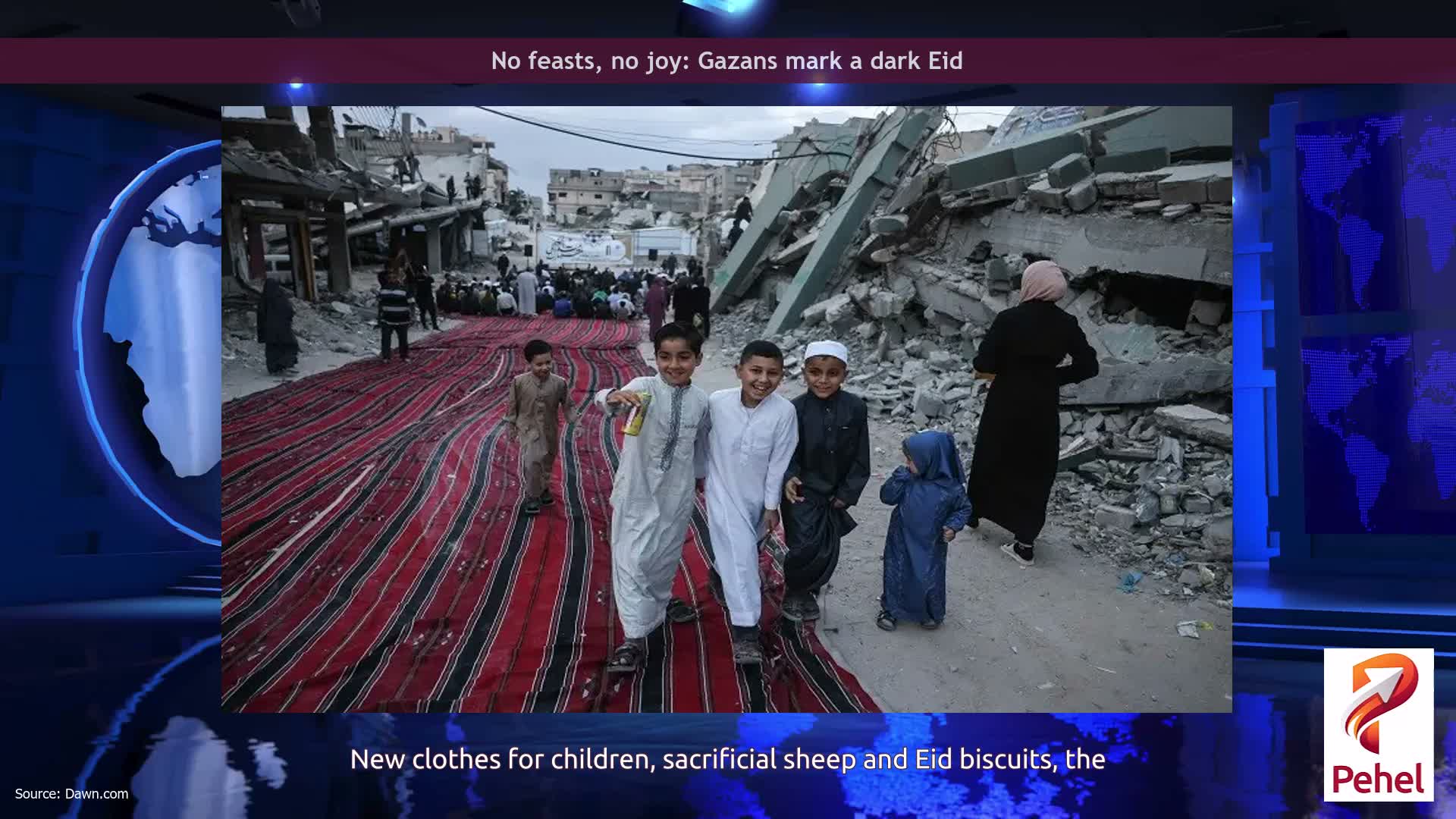 No feasts, no joy: Gazans mark a dark Eid