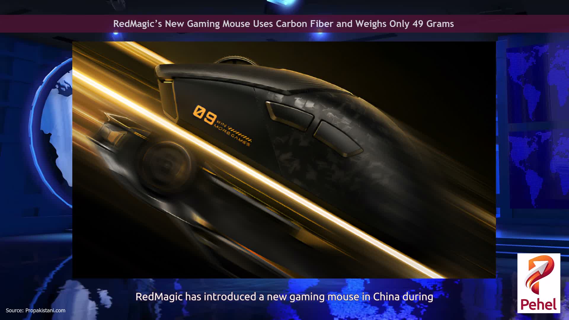 RedMagic’s New Gaming Mouse Uses Carbon Fiber and Weighs Only 49 Grams