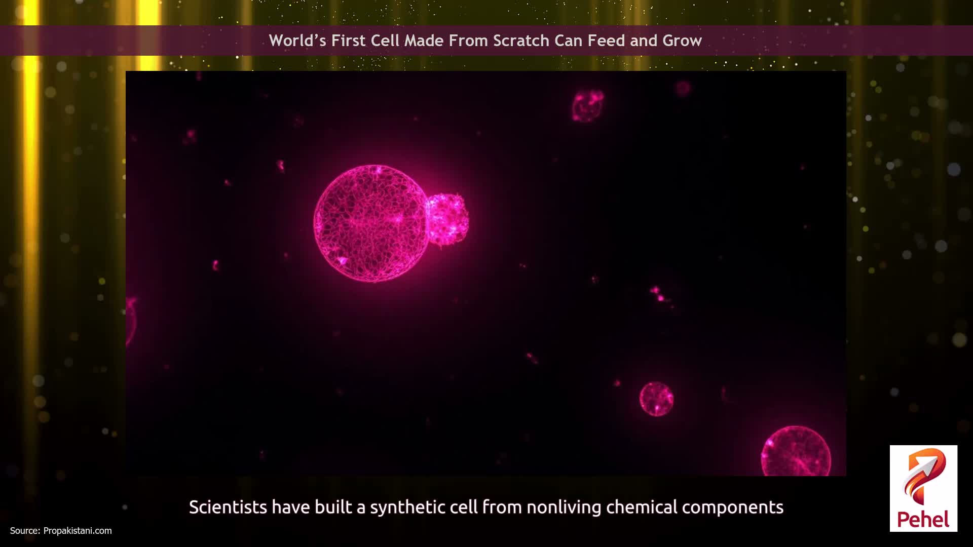 World’s First Cell Made From Scratch Can Feed and Grow