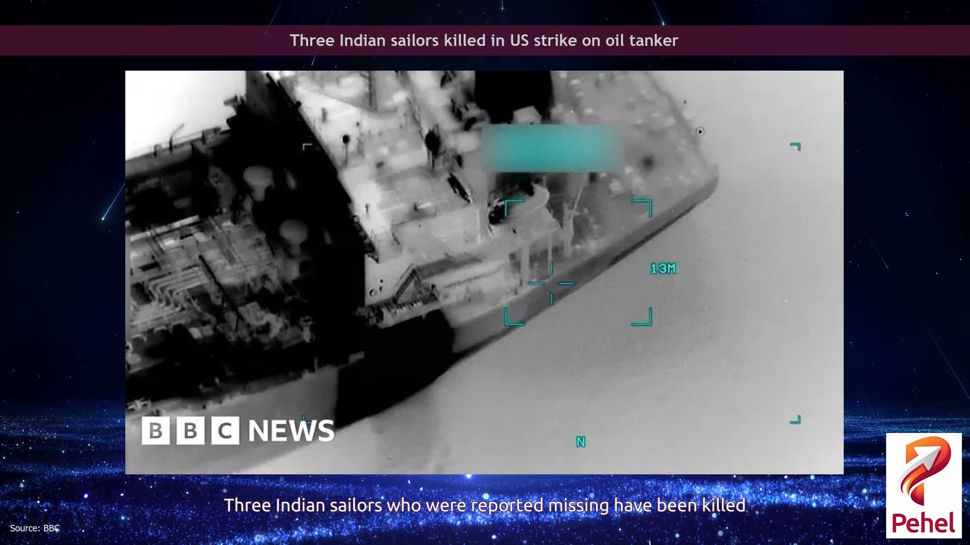 Three Indian sailors killed in US strike on oil tanker