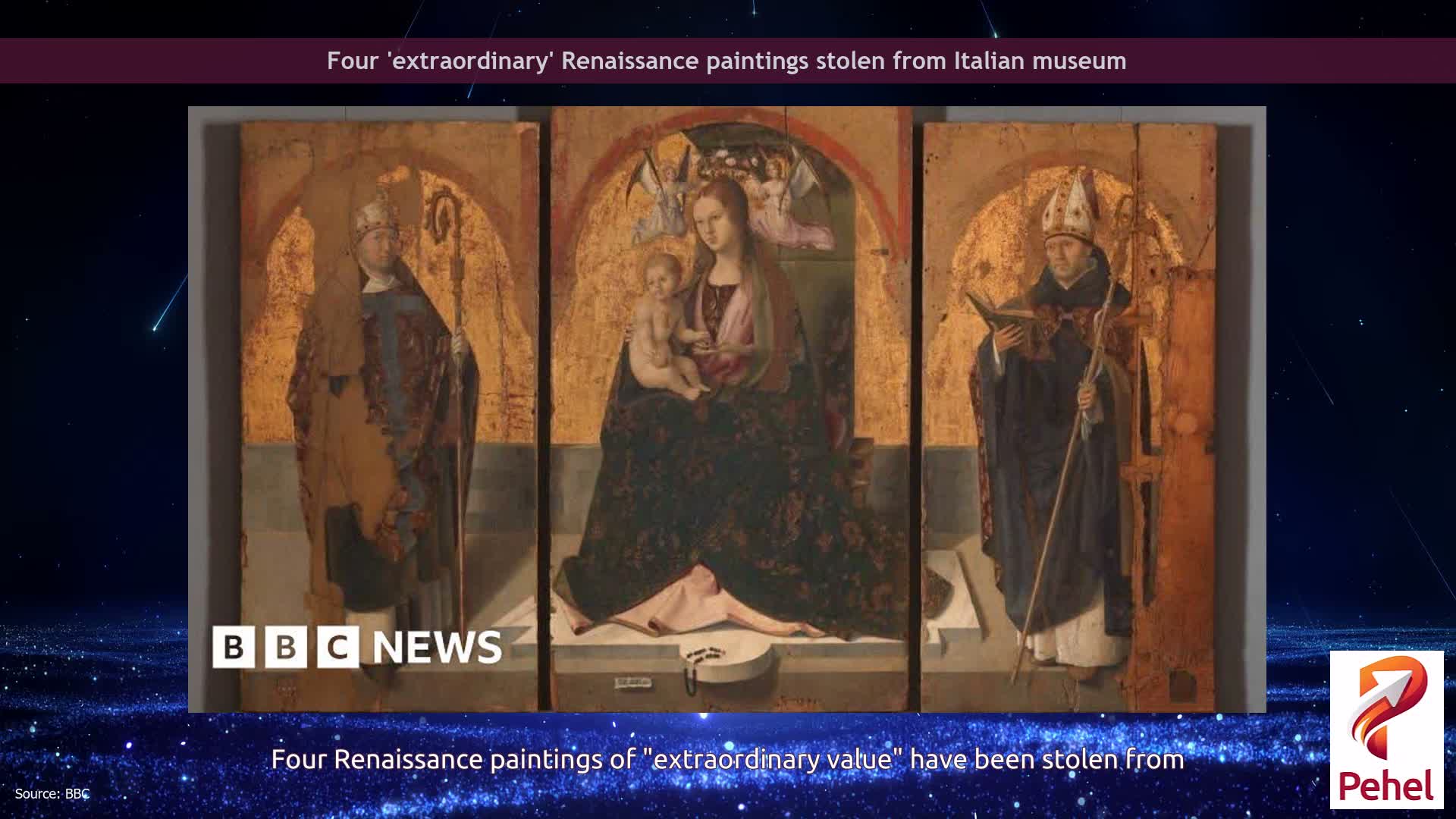 Four 'extraordinary' Renaissance paintings stolen from Italian museum