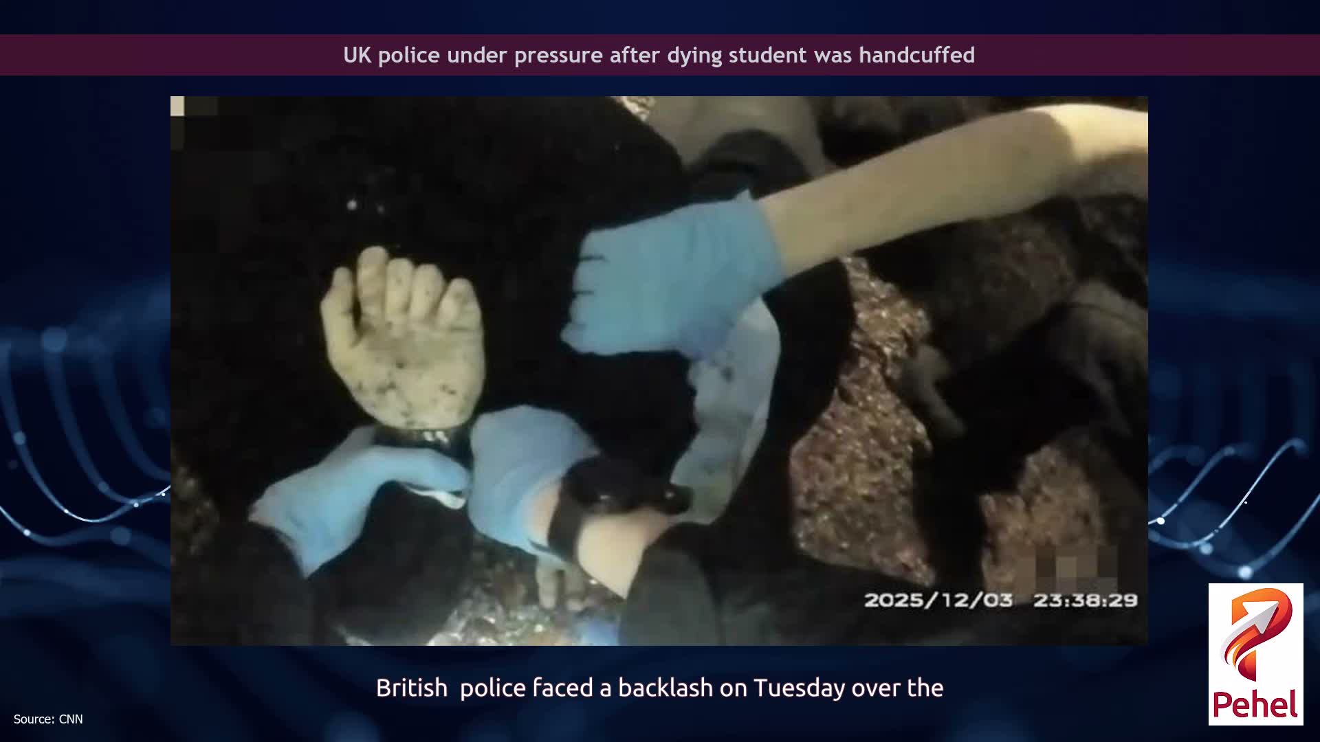 UK police under pressure after dying student was handcuffed