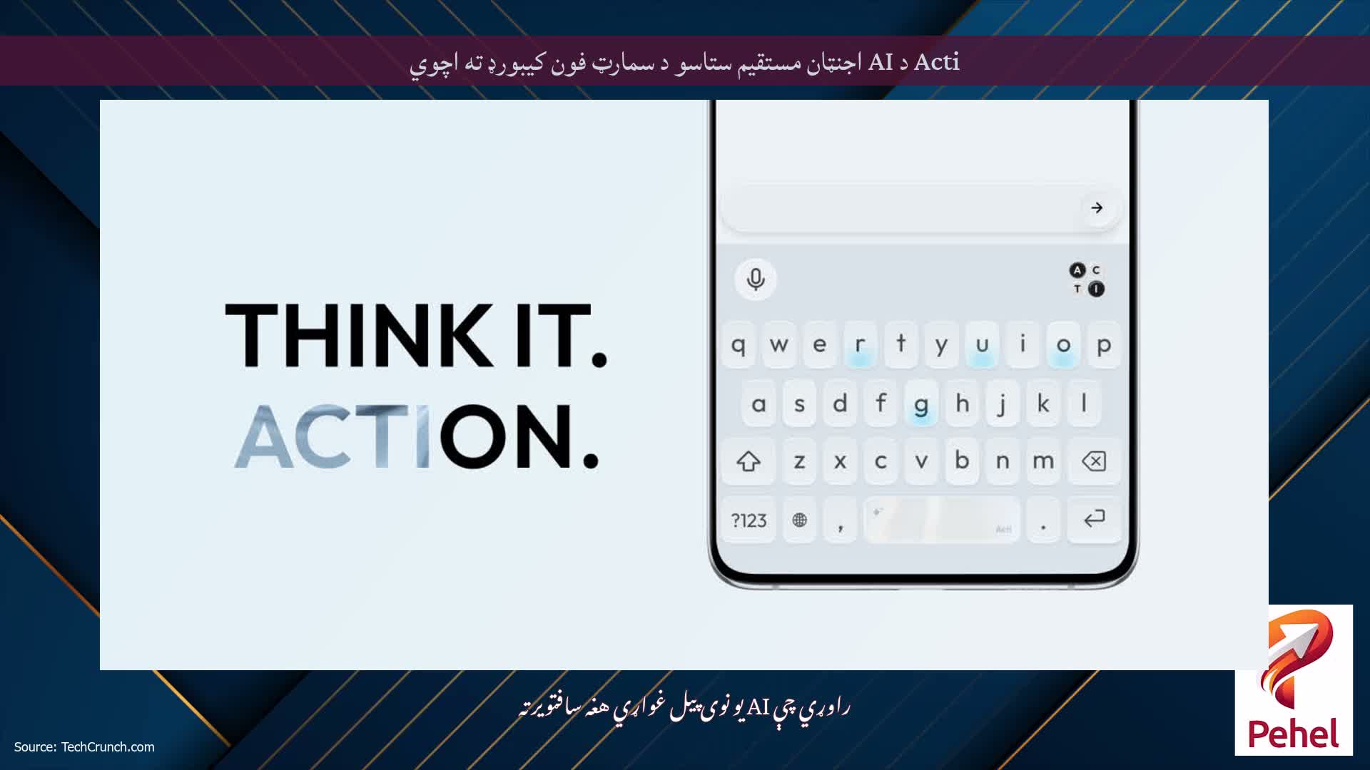 Acti د AI اجنټان مستقیم ستاسو د سمارټ فون کیبورډ ته اچوي