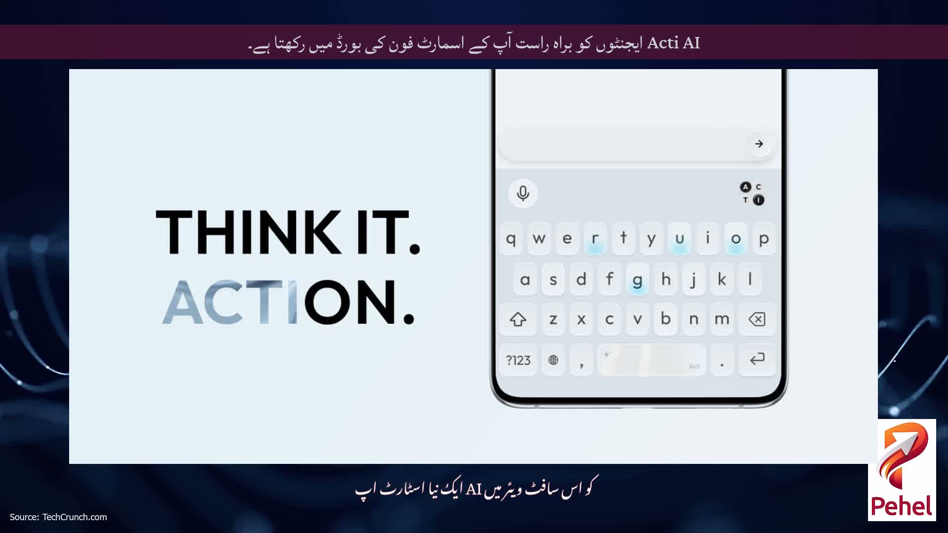 Acti AI ایجنٹوں کو براہ راست آپ کے اسمارٹ فون کی بورڈ میں رکھتا ہے۔