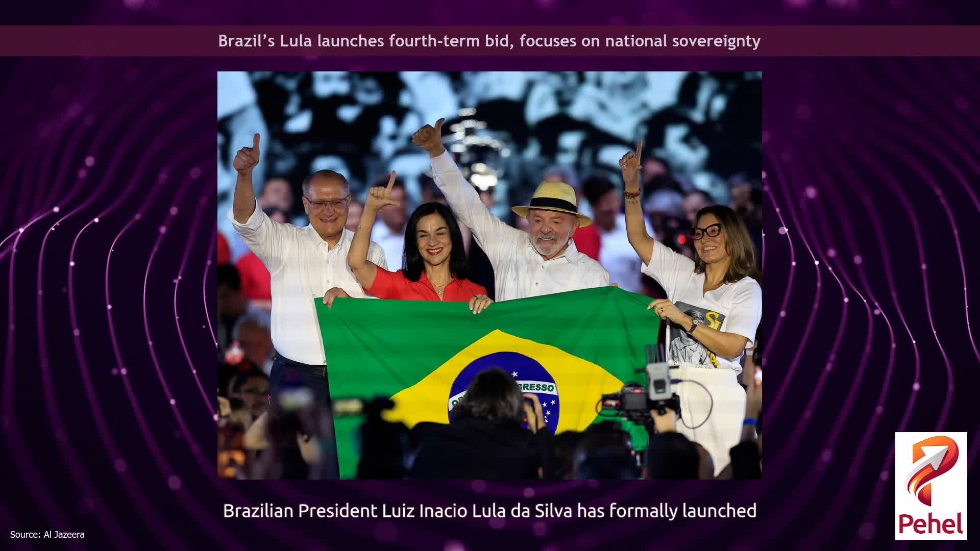 Brazil’s Lula launches fourth-term bid, focuses on national sovereignty