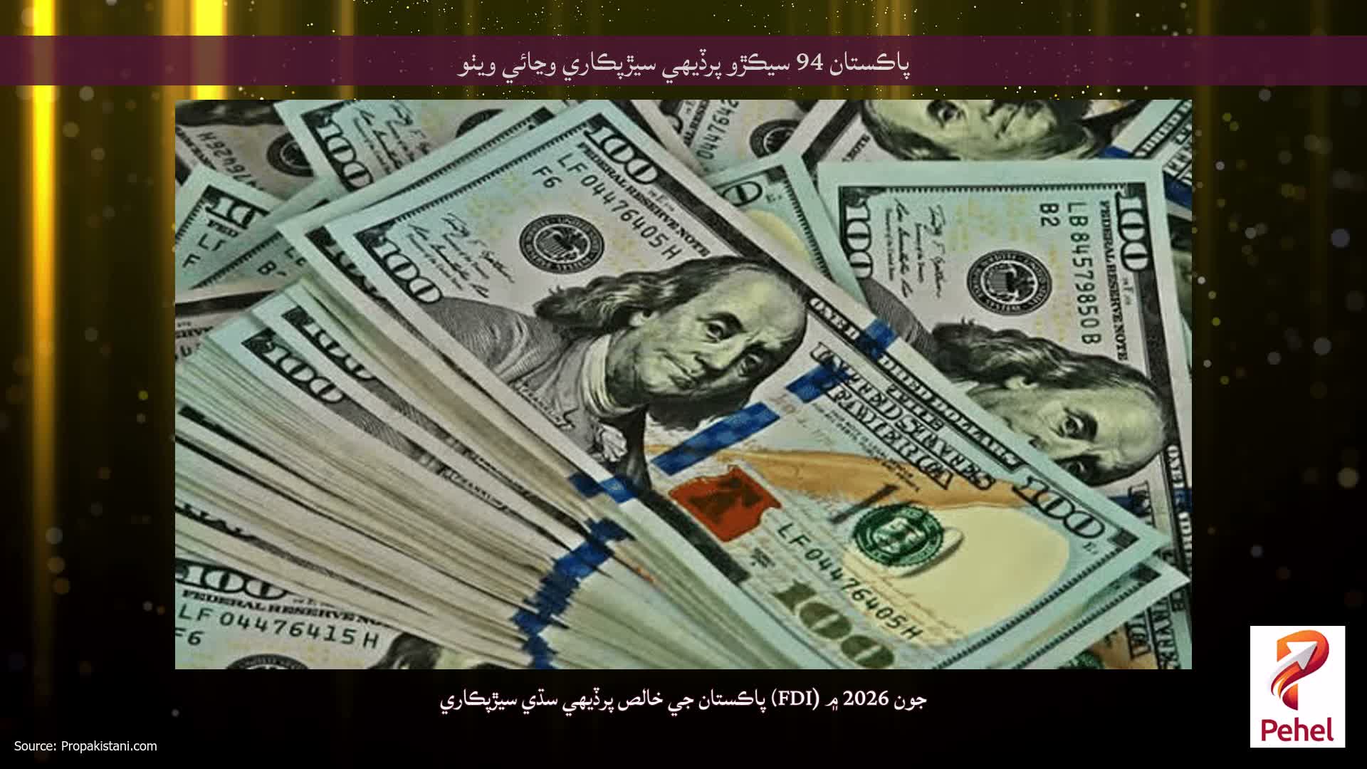 پاڪستان 94 سيڪڙو پرڏيهي سيڙپڪاري وڃائي ويٺو