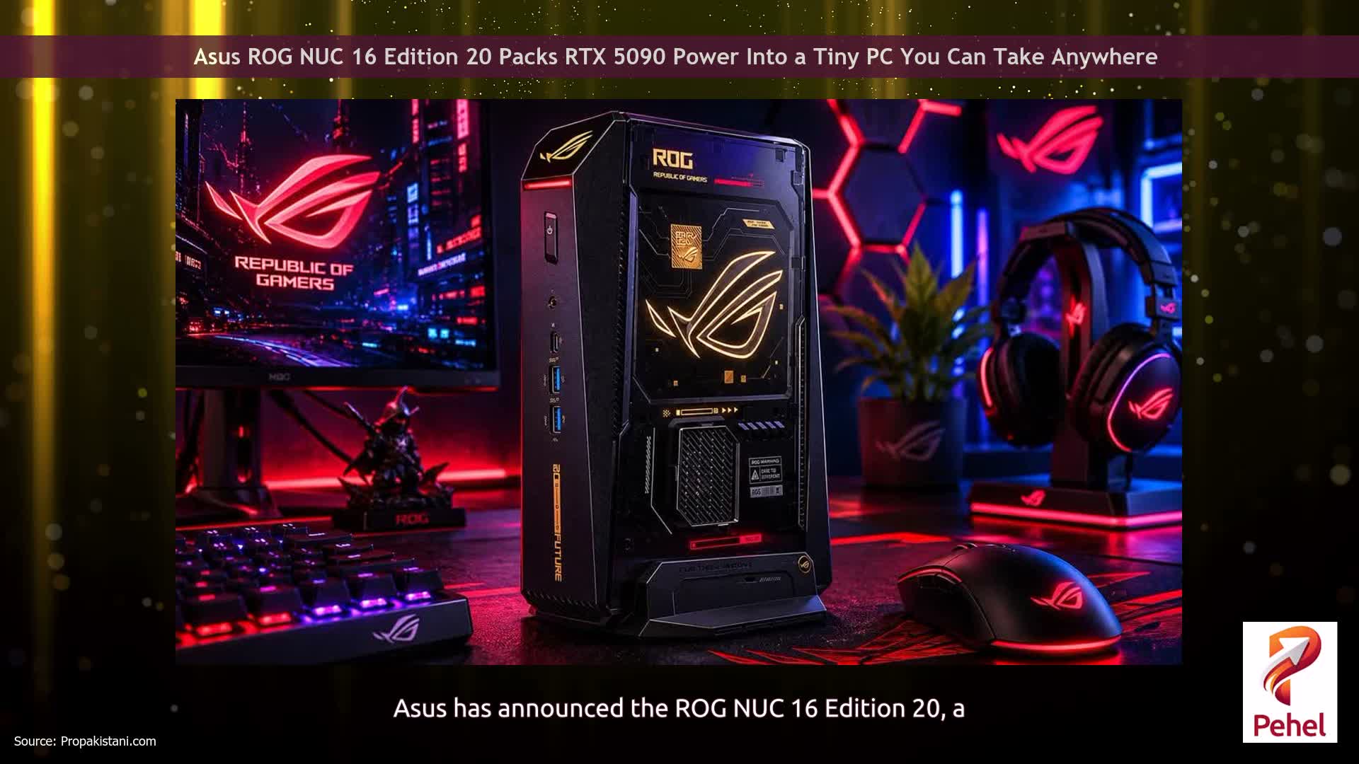 Asus ROG NUC 16 Edition 20 Packs RTX 5090 Power Into a Tiny PC You Can Take Anywhere