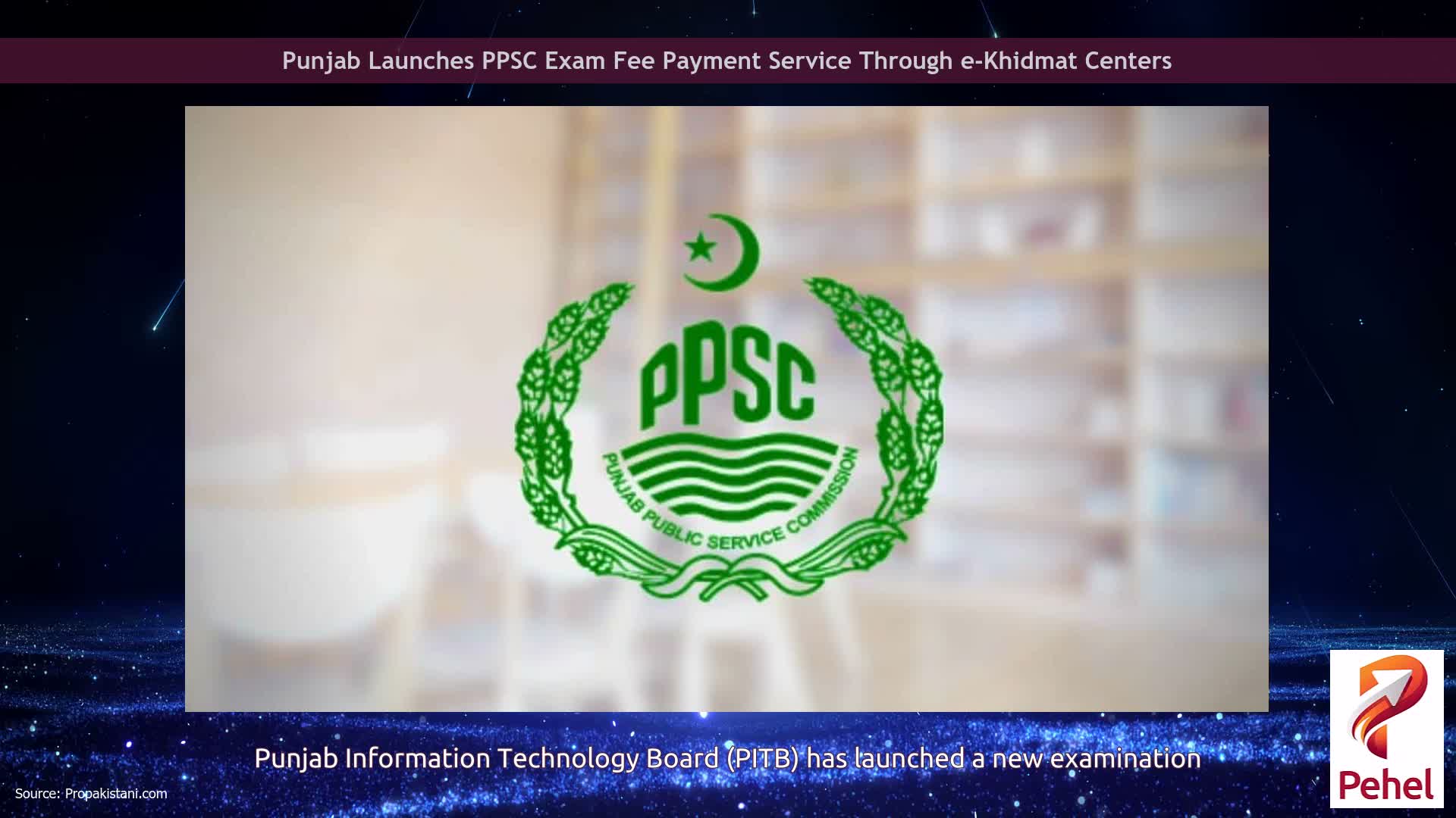 Punjab Launches PPSC Exam Fee Payment Service Through e-Khidmat Centers