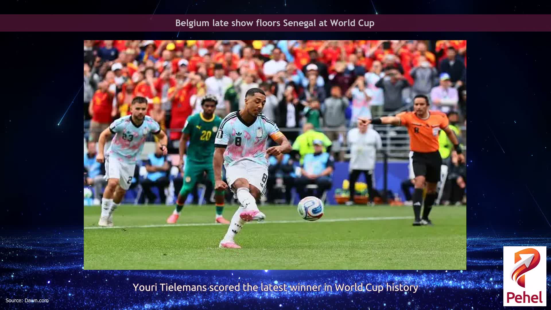 Belgium late show floors Senegal at World Cup